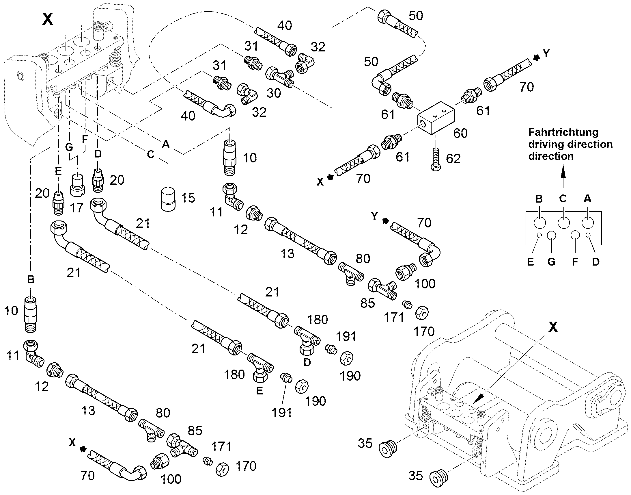 ШЛАНГ 12X410 10346482 LIEBHERR