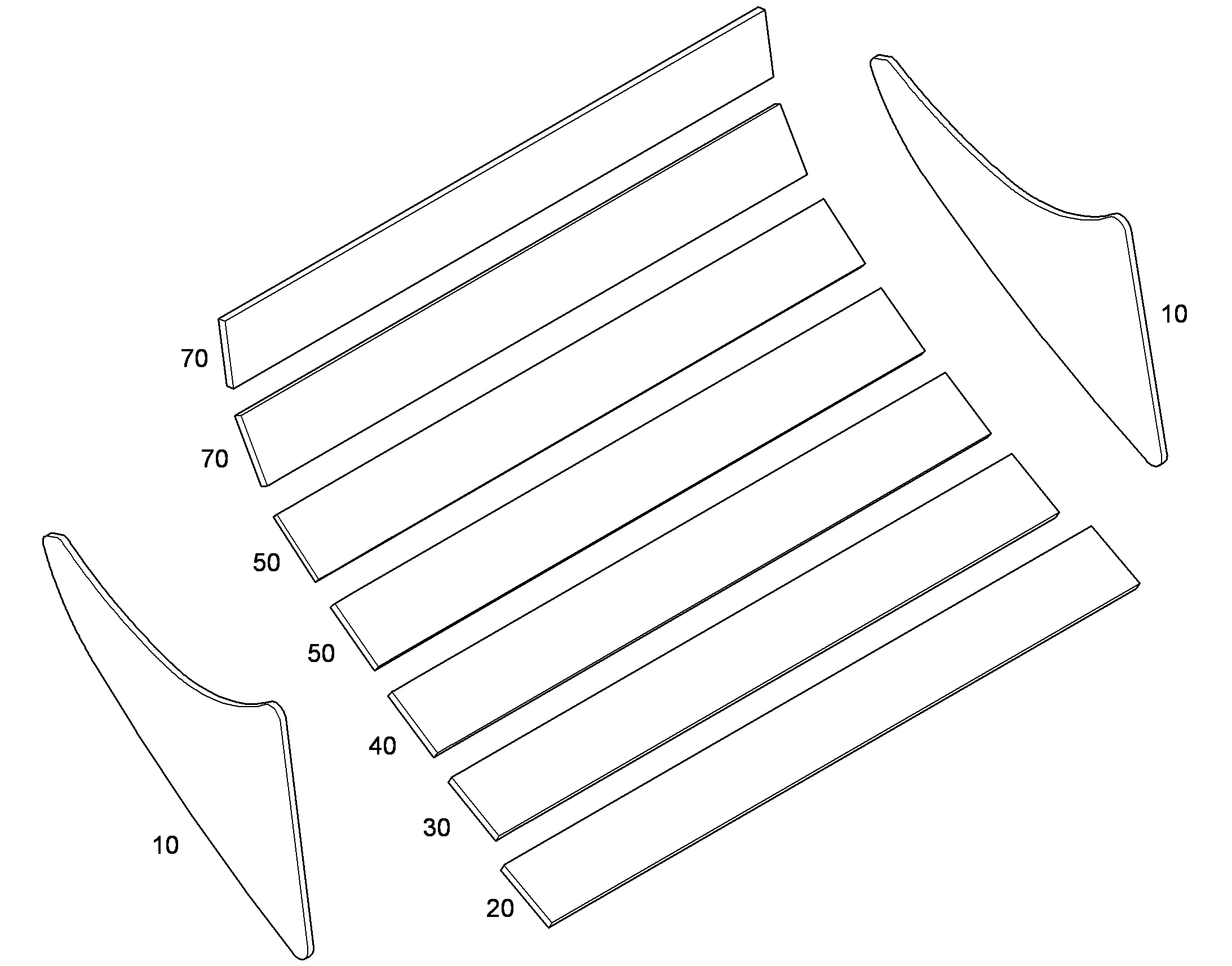 ПЛАНКА ИЗНАШИВАЮЩАЯСЯ 10X80X490 9637645 LIEBHERR