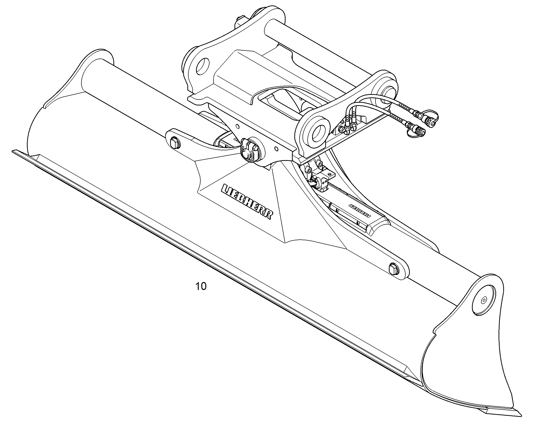 КОВШ КАНАВООЧИСТИТЕЛЯ 2400mm 0,85m³ 94011221 LIEBHERR