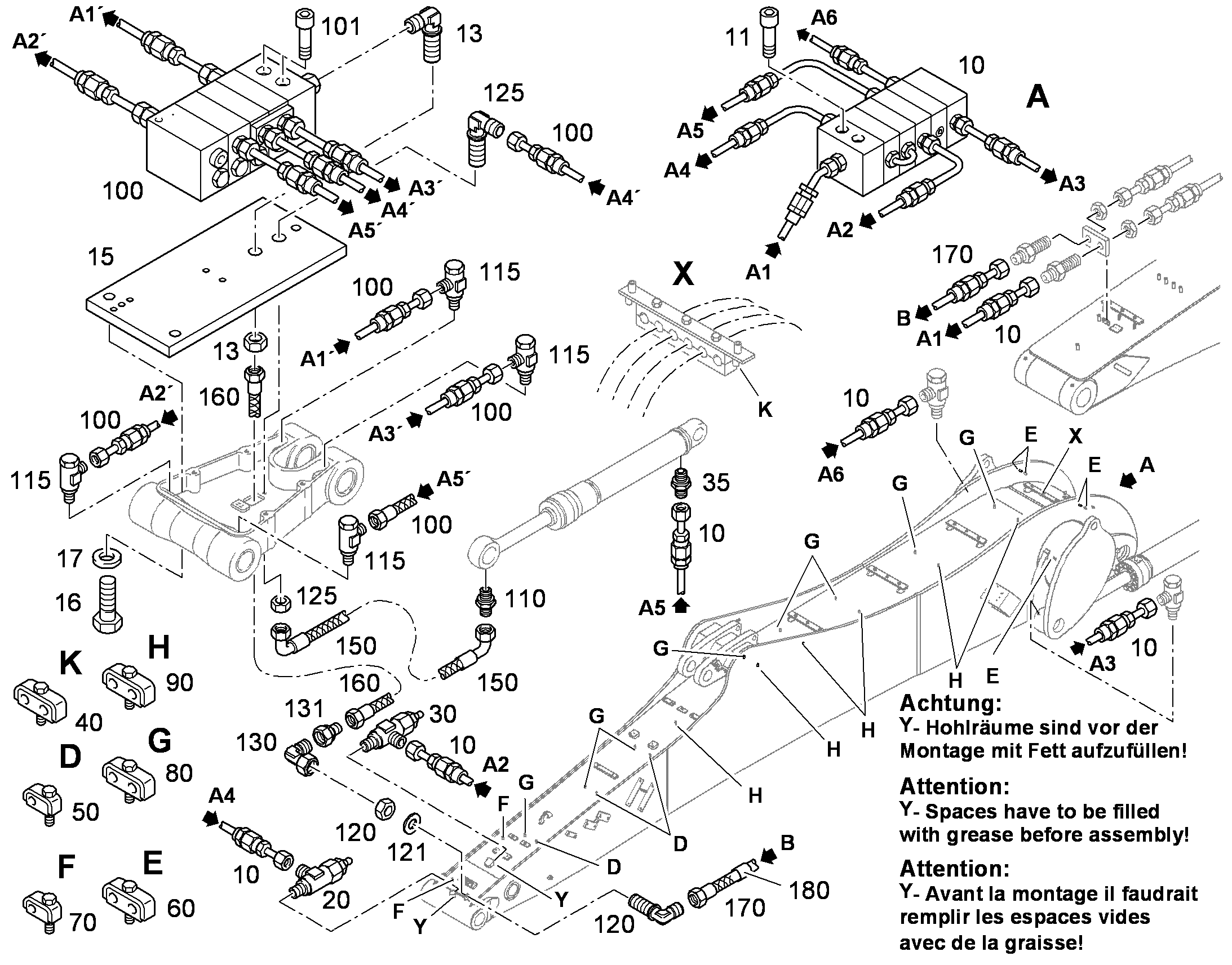 СКОБА HRBGS 1 G 6 8 9969693 LIEBHERR