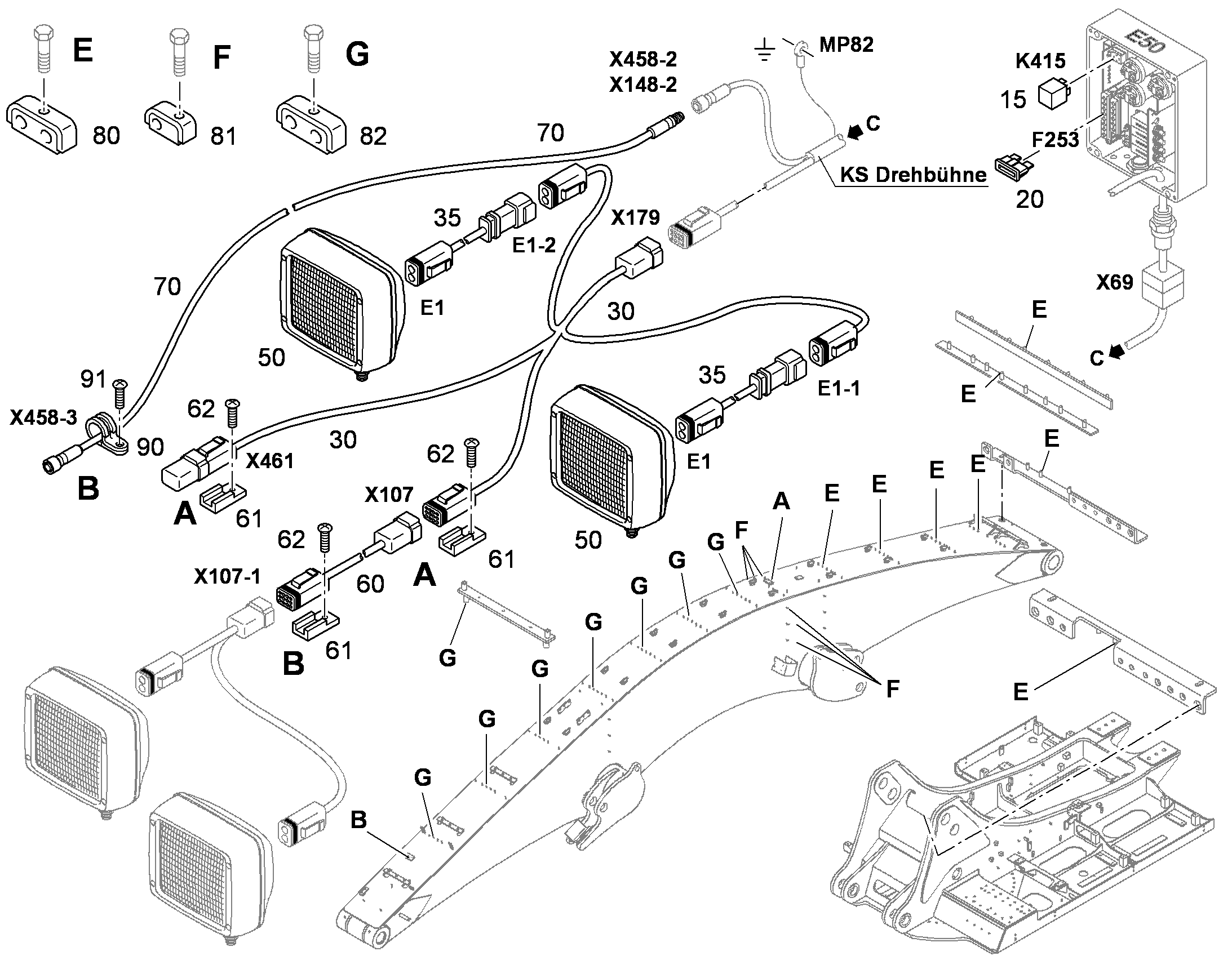СКОБА HRBGS 1 G 9,5 10 9969642 LIEBHERR