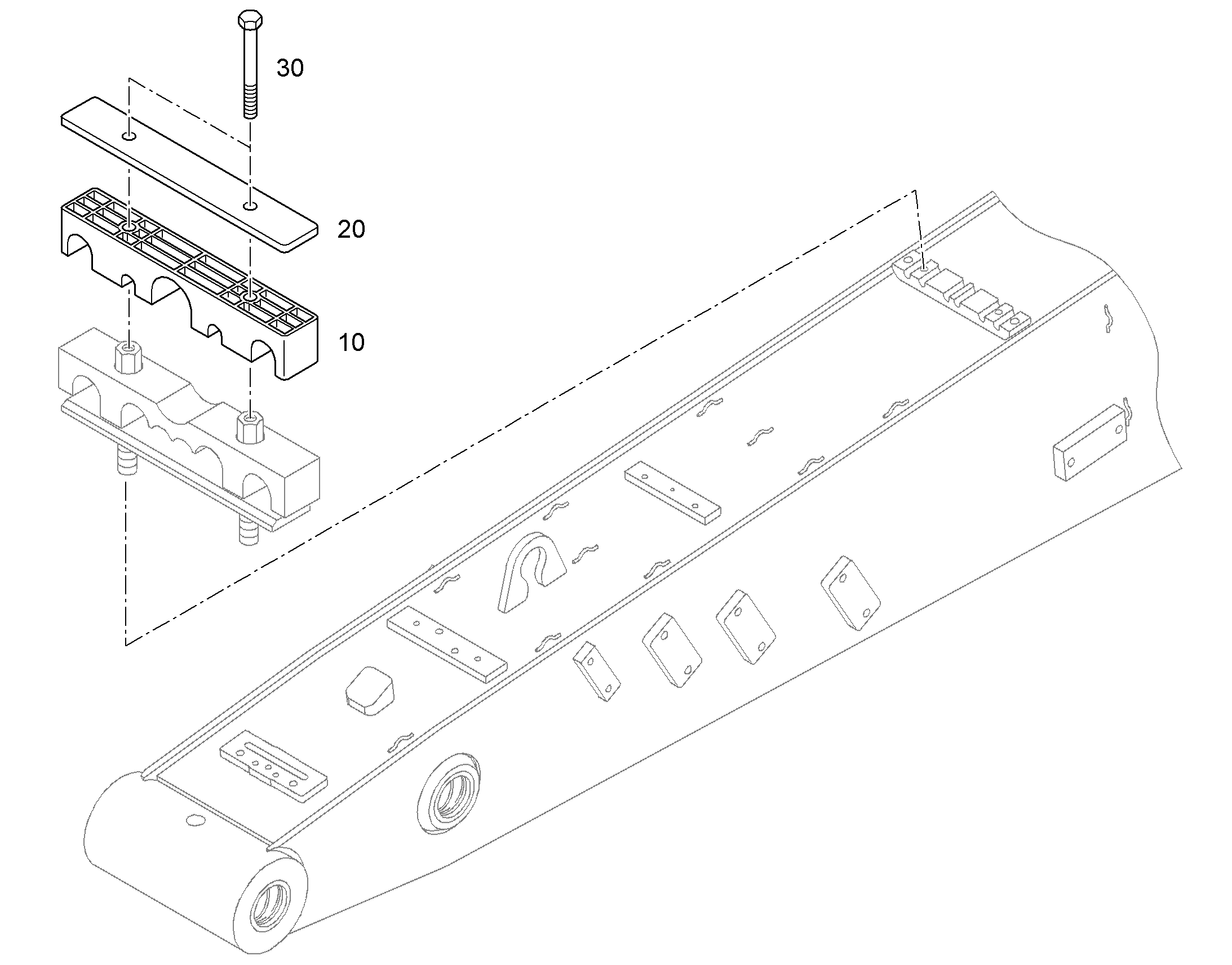 ПЛИТА ПЕРЕКРЫВАЮЩАЯ S235JR+AR 9603666 LIEBHERR