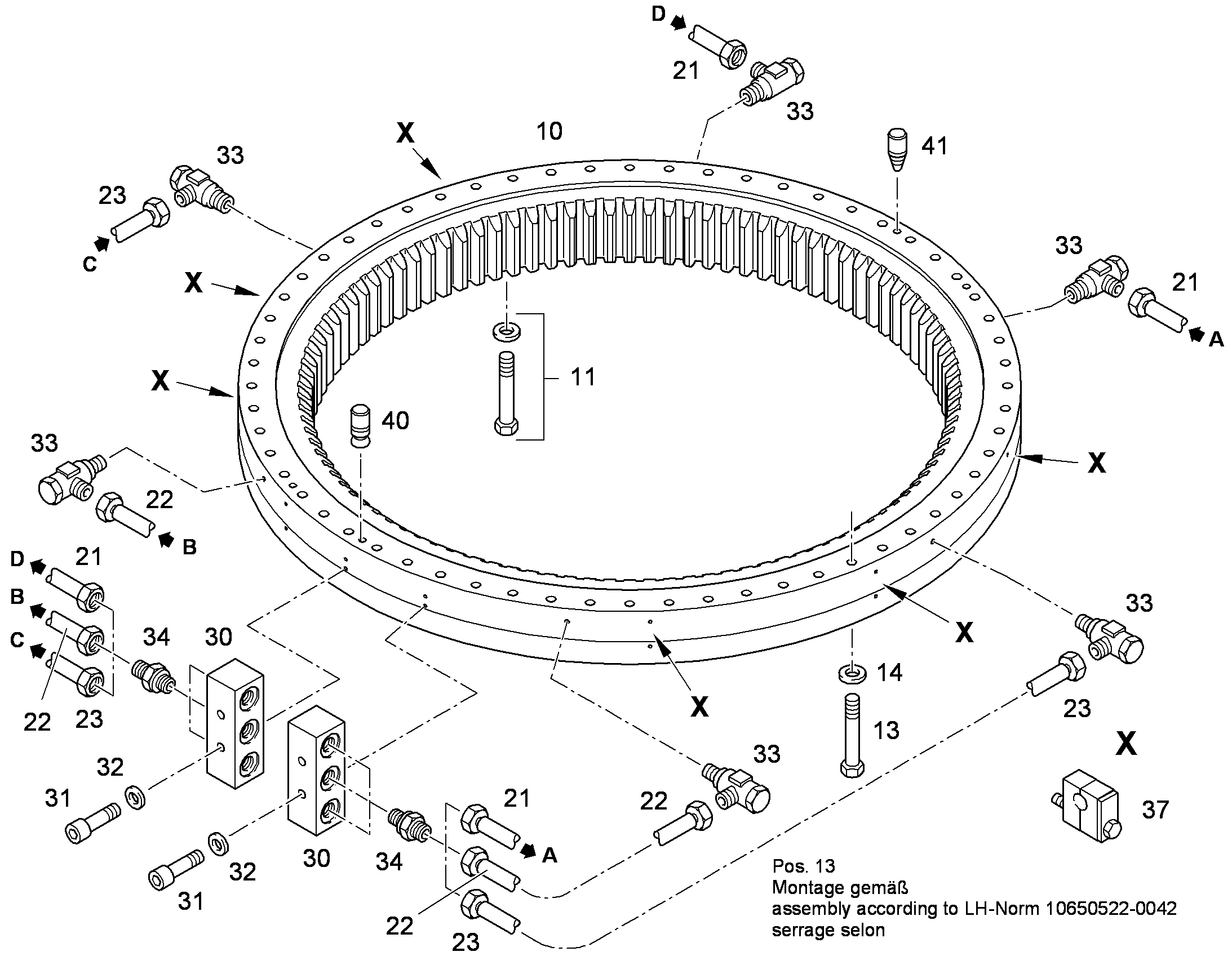 МАСЛОПРОВОД 94019463 LIEBHERR