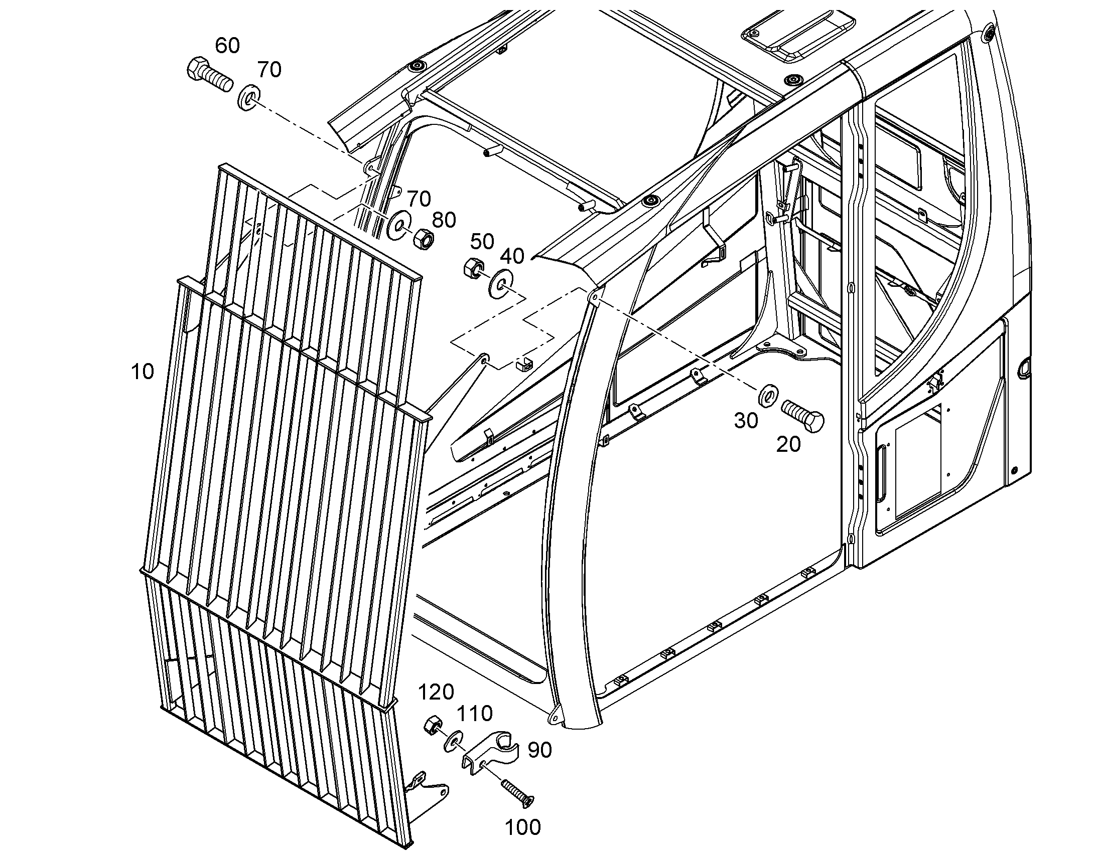 РЕШЕТКА ПРЕДОХРАНИТЕЛЬНАЯ 10803116 LIEBHERR