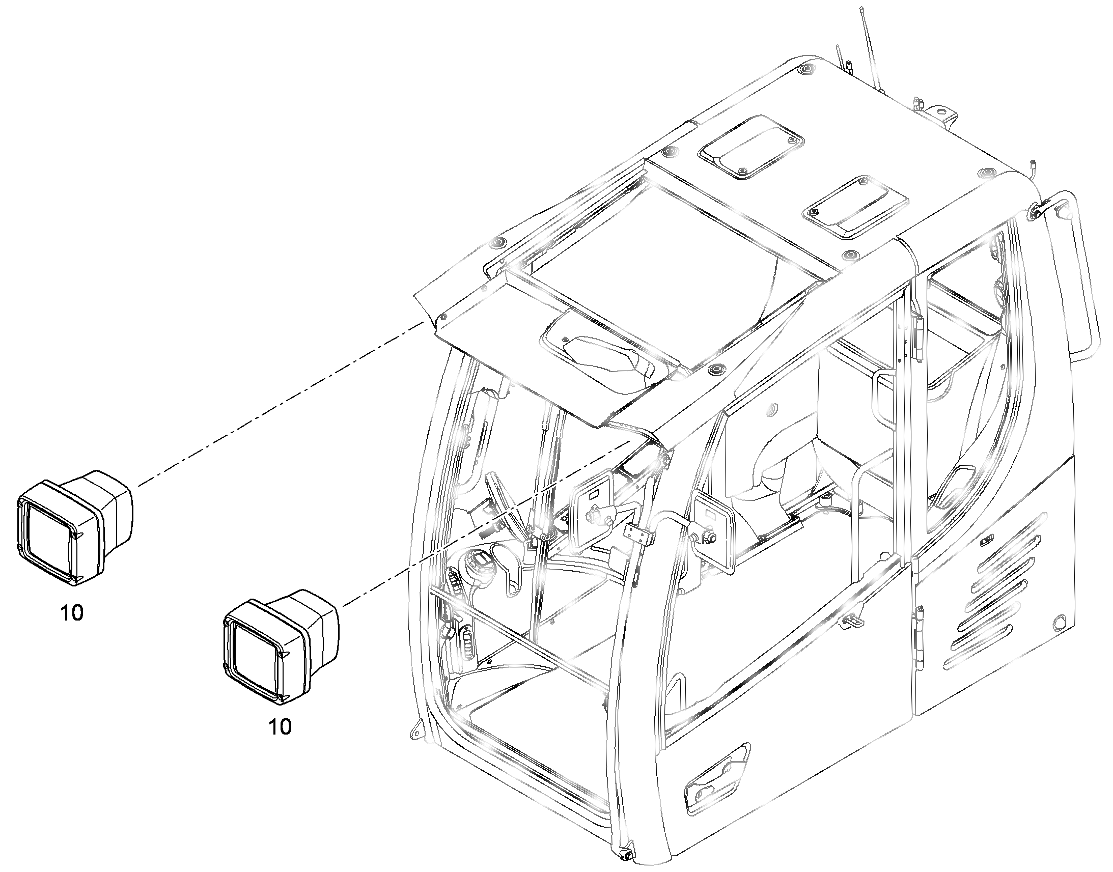 ФАРЫ УСТАНОВКА XENON 9634765 LIEBHERR