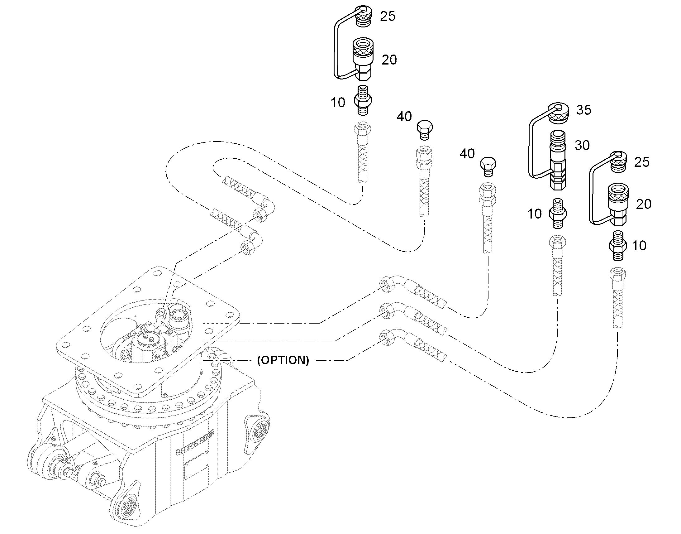 ЗАГЛУШКА ТРУБЫ ROV 25S M36X2 4098835 LIEBHERR