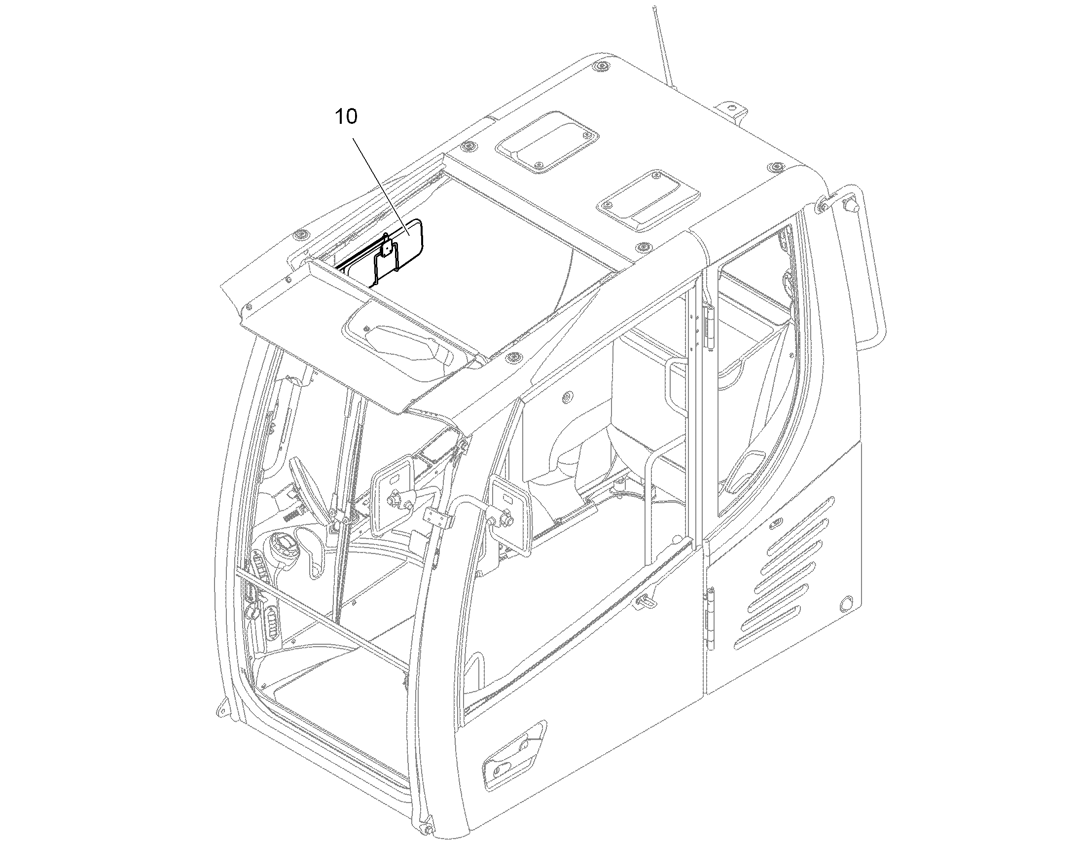 КОЗЫРЕК СОЛНЦЕЗАЩИТНЫЙ 10491609 LIEBHERR