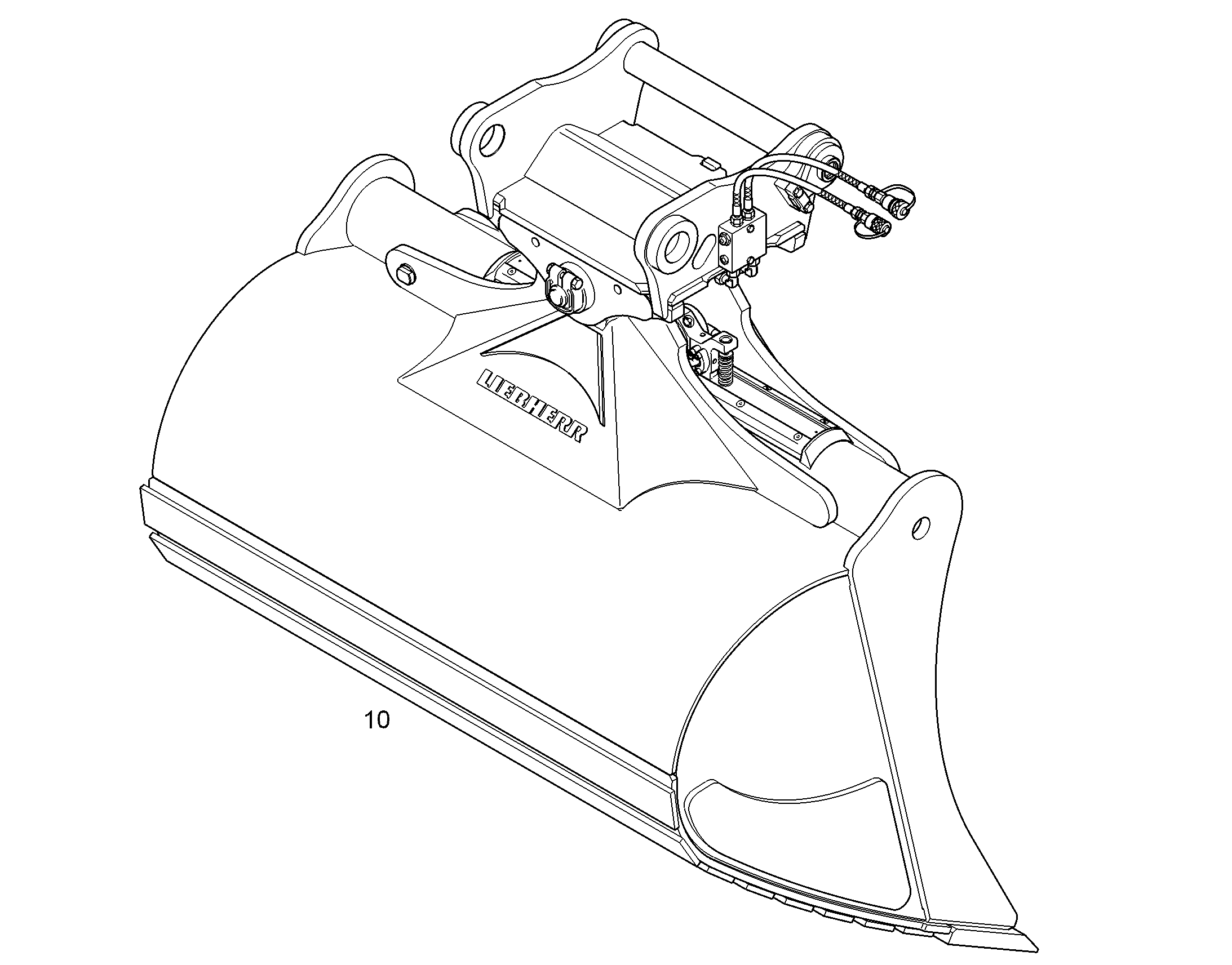 KОВШ ПОВОРОТНЫЙ HD 1600mm 1,55m³ 94067775 LIEBHERR