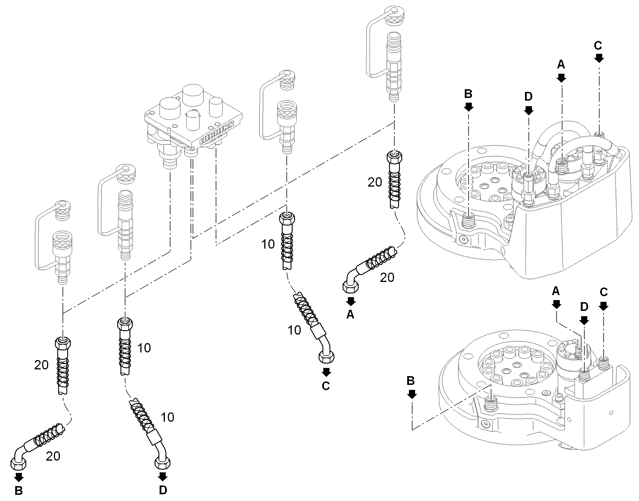 ШЛАНГ 12X1250 11000791 LIEBHERR