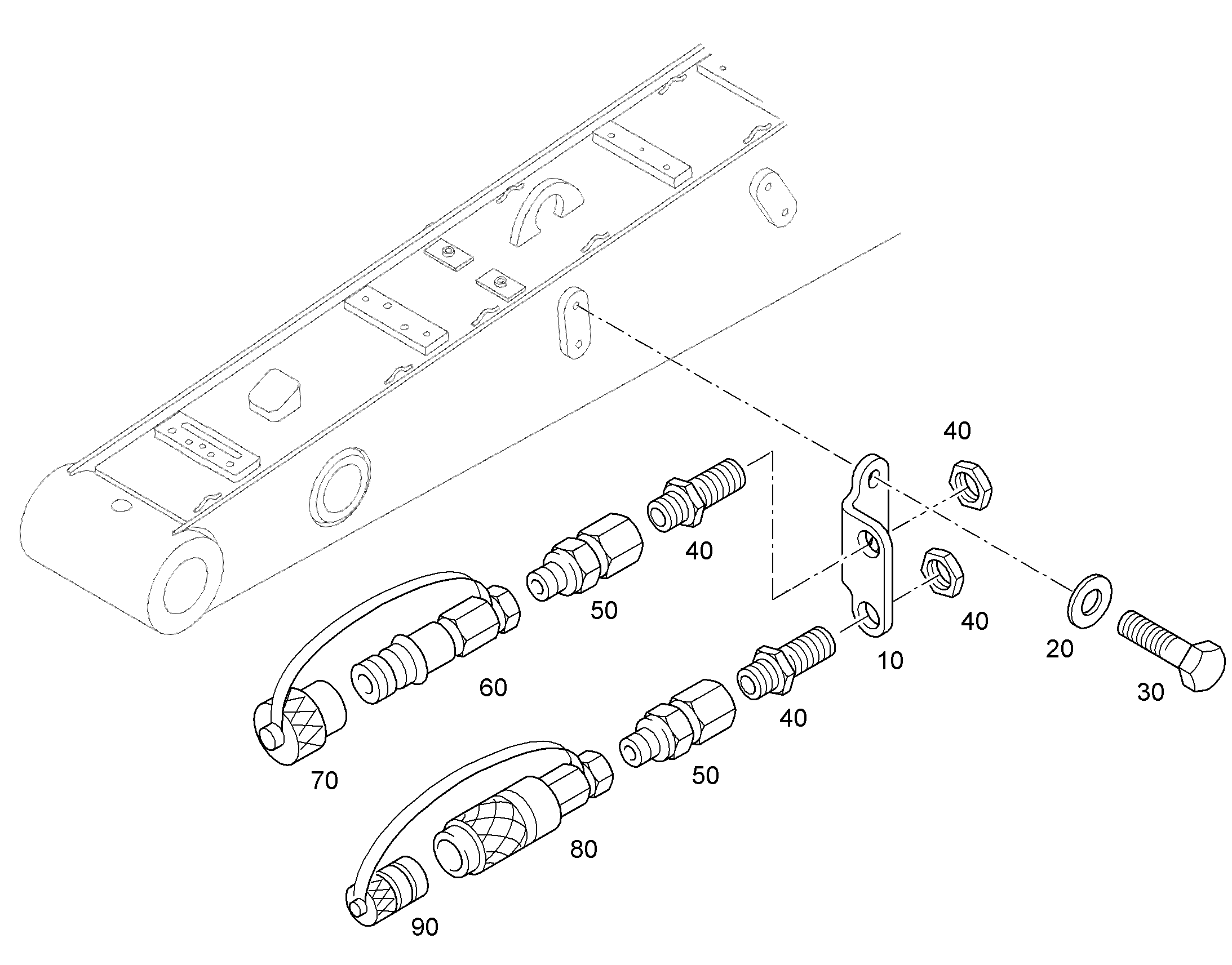 РАЗДЕЛИТЕЛЬНЫЙ ЛИСТ 9580154 LIEBHERR