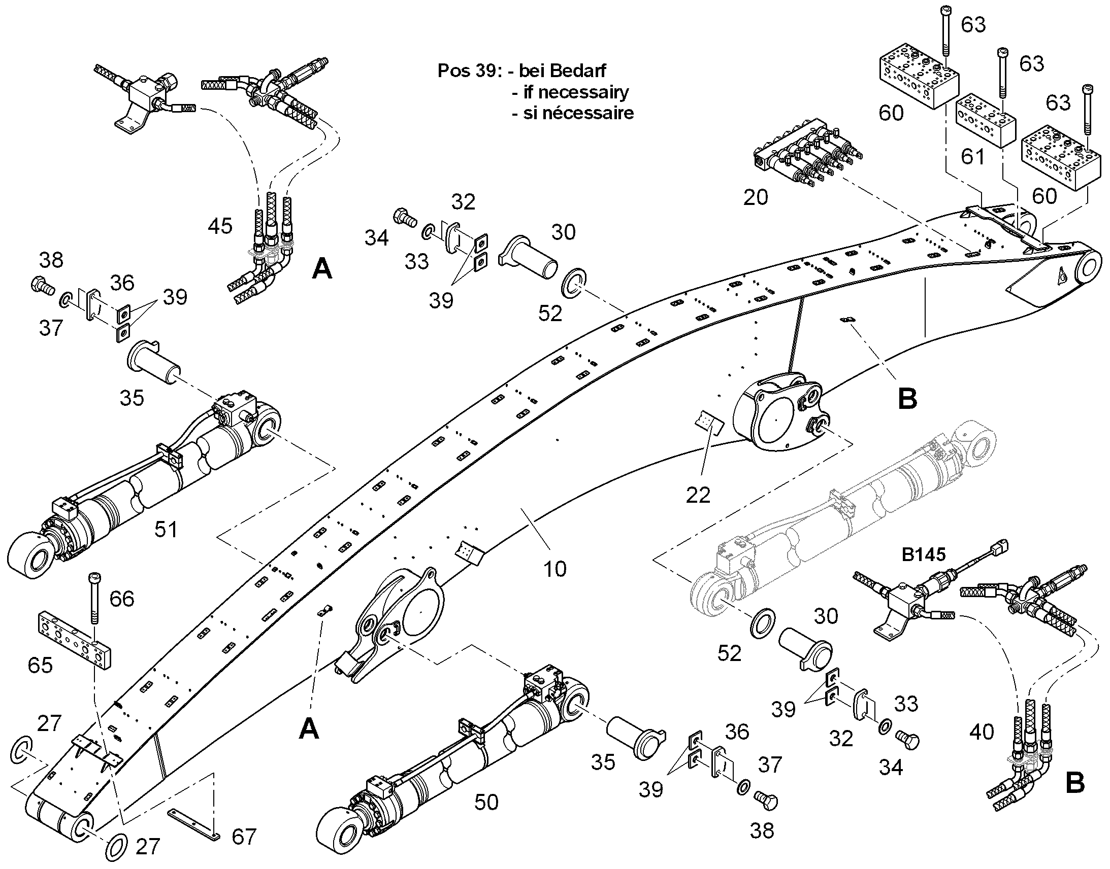 РЕКОНСТР.- ОДНОКОРП.СТРЕЛА 11732353 LIEBHERR