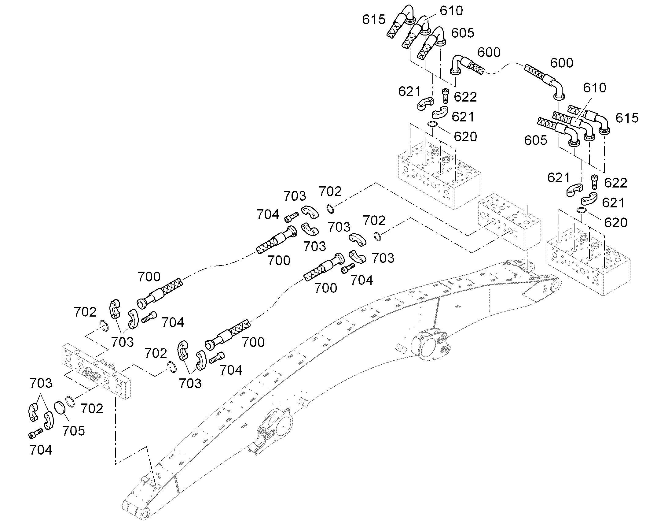 ШЛАНГ 40X15700 10488163 LIEBHERR