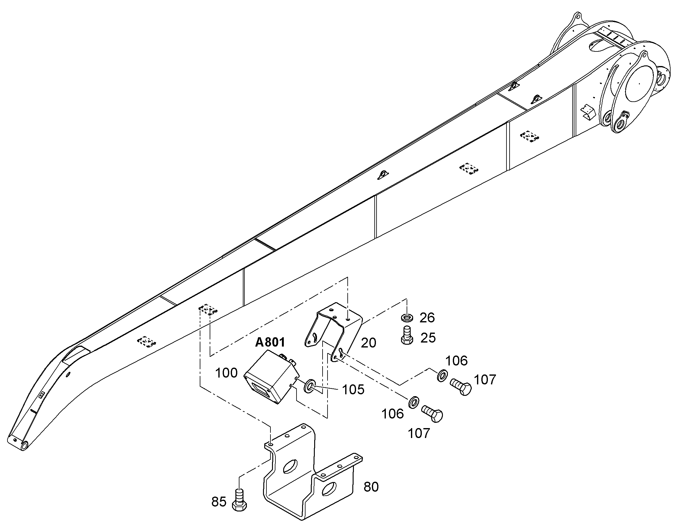 УГОЛОК ИЗ ЛИСТОВОГО МЕТАЛЛА 94034790 LIEBHERR