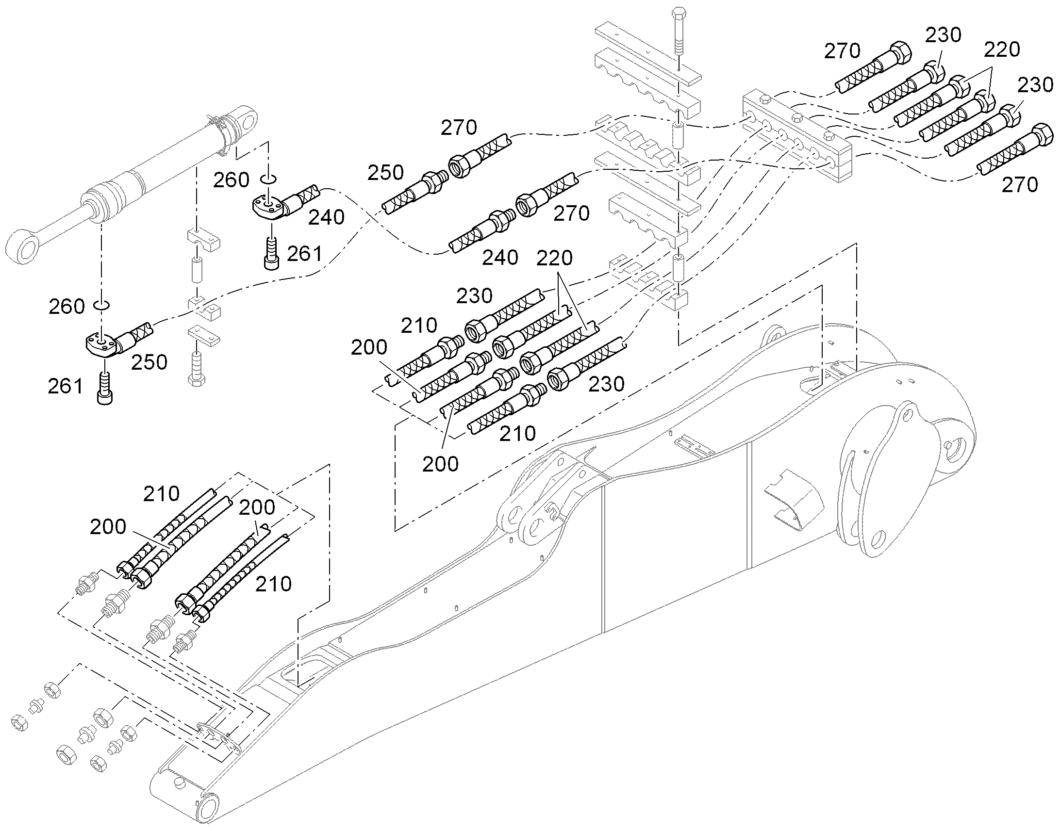 ШЛАНГ 25X3800 10036934 LIEBHERR