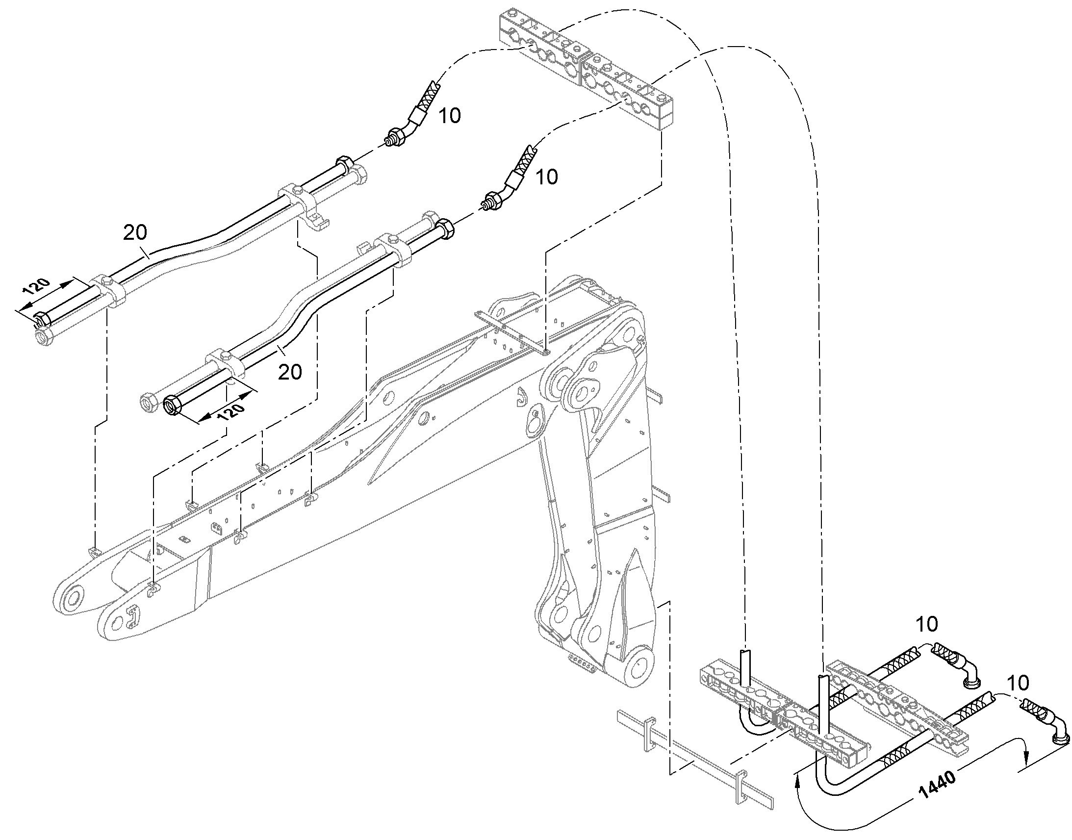 ШЛАНГ 20X5750 11101357 LIEBHERR