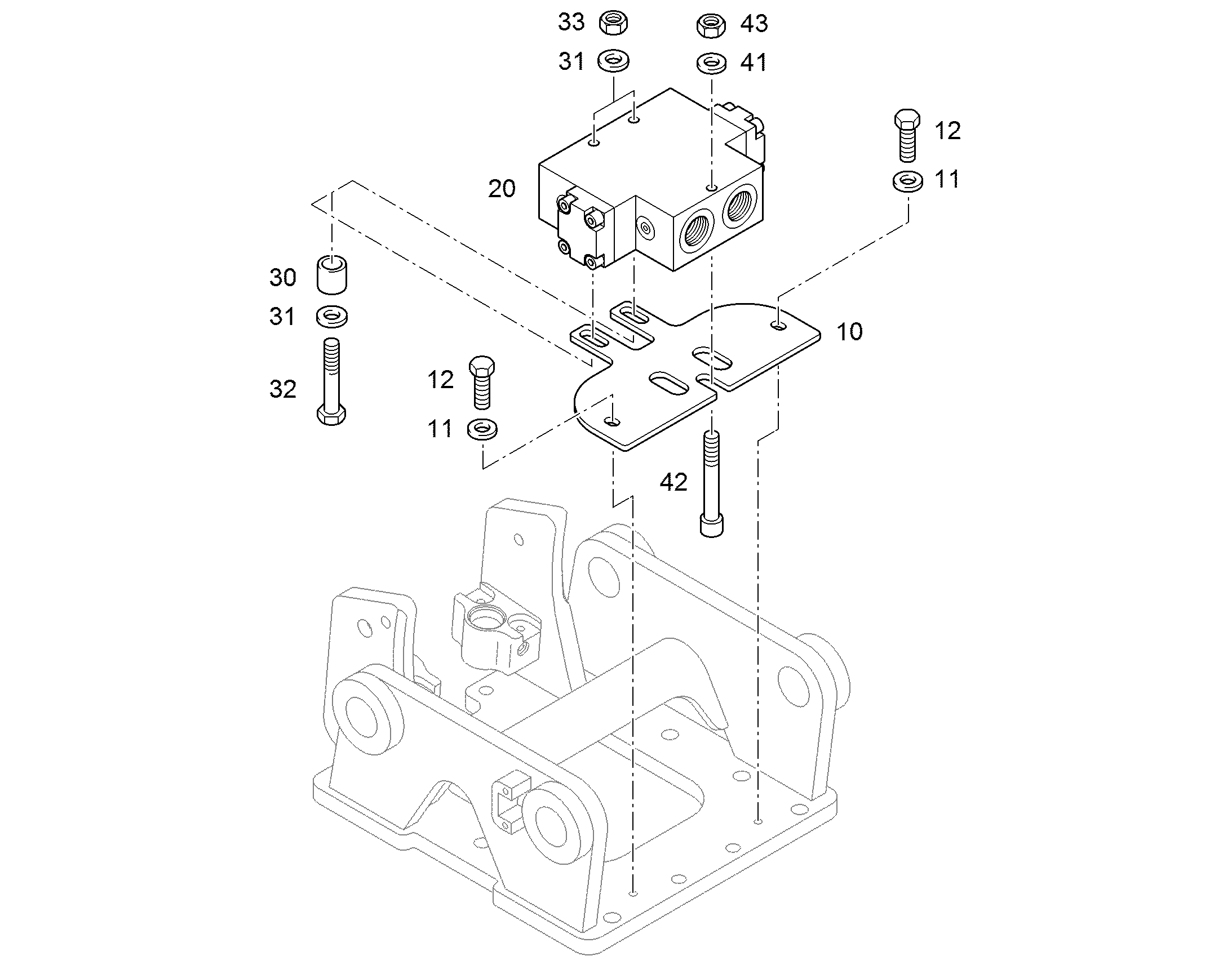ГИЛЬЗА РАСПОРНАЯ 12X16X12 94036377 LIEBHERR