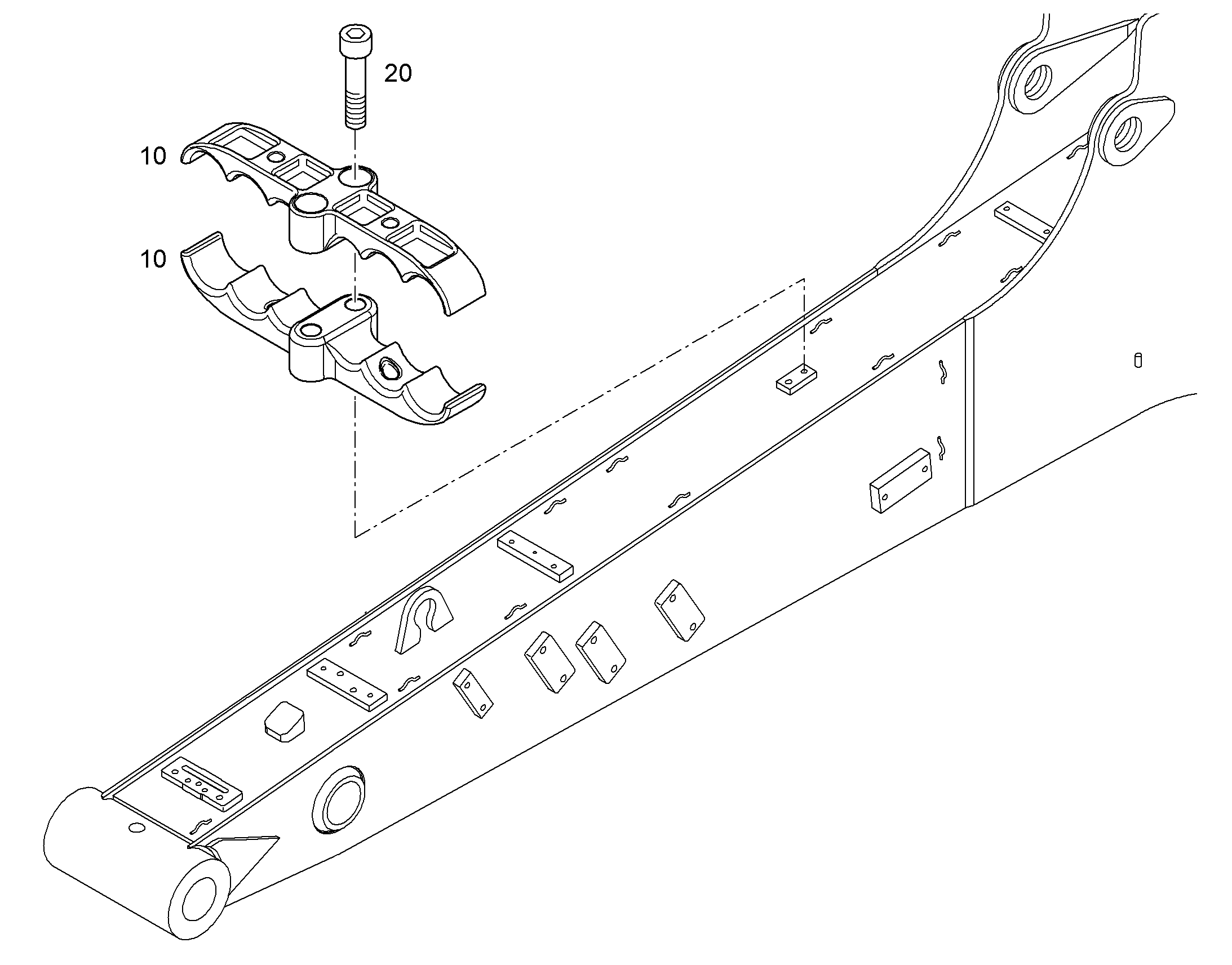 СКОБА G 32 32-2X25-2X32 C10 94011118 LIEBHERR