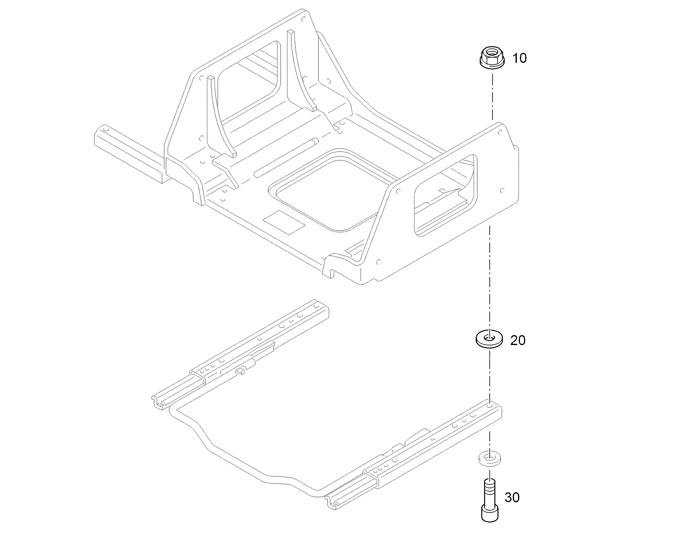 ШЕСТИГРАННАЯ ГАЙКА M8 241015402 LIEBHERR