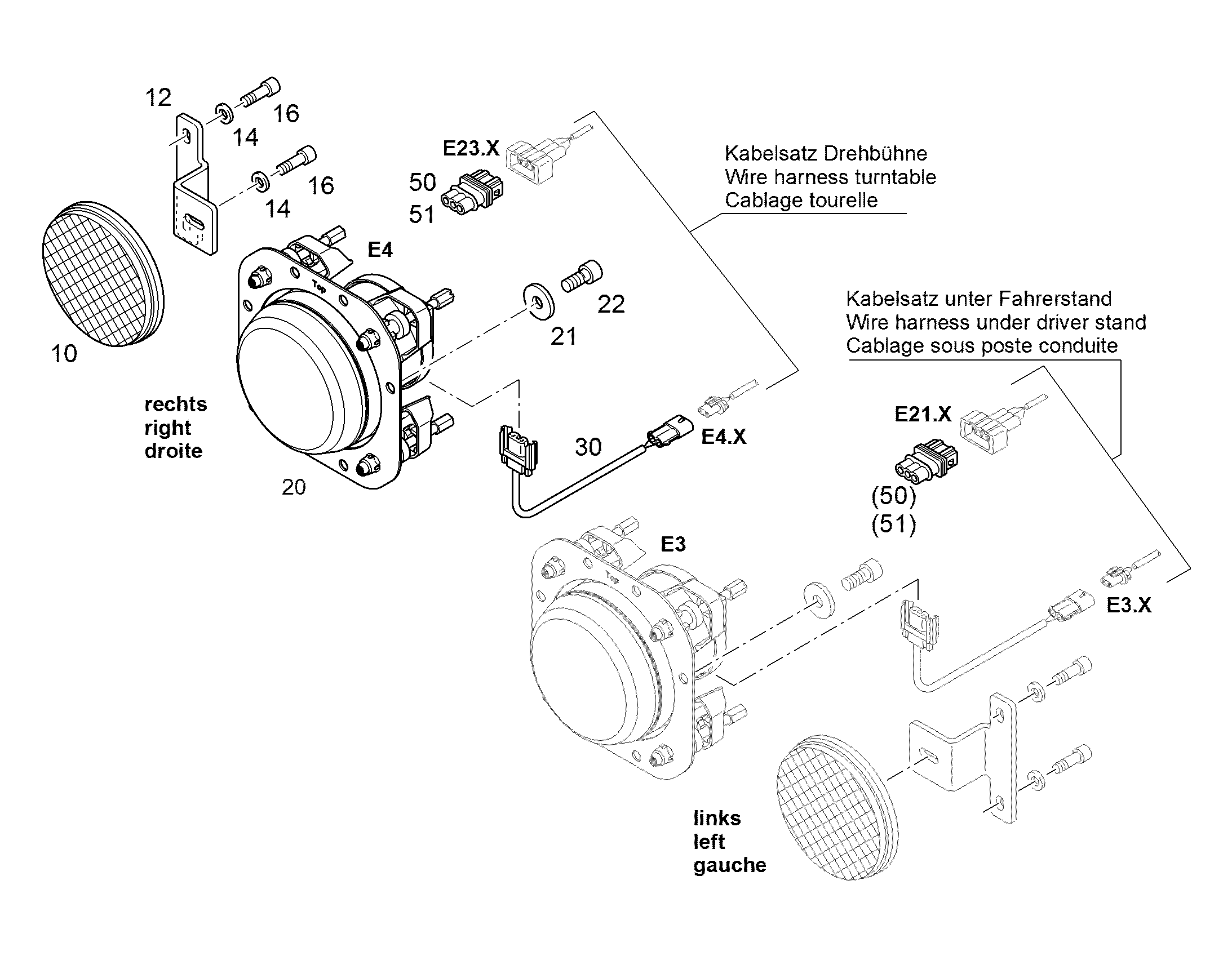 ФАРЫ ПЕРЕДНИЕ+ЗАДНИЕ 94018538 LIEBHERR