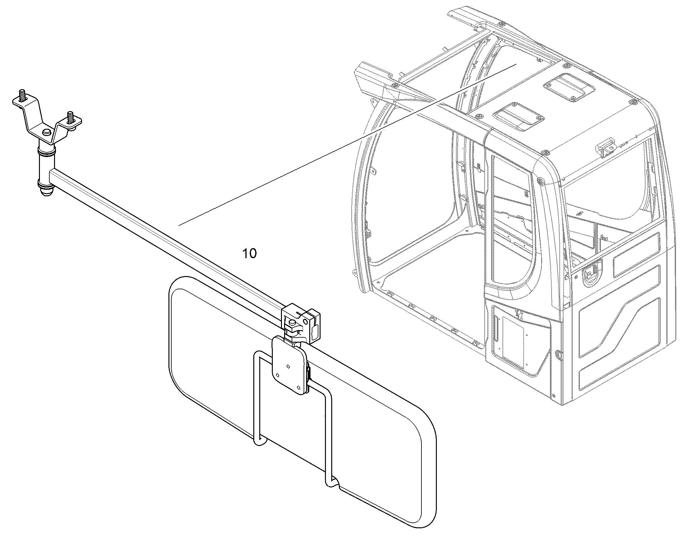 КОЗЫРЕК СОЛНЦЕЗАЩИТНЫЙ 10816741 LIEBHERR