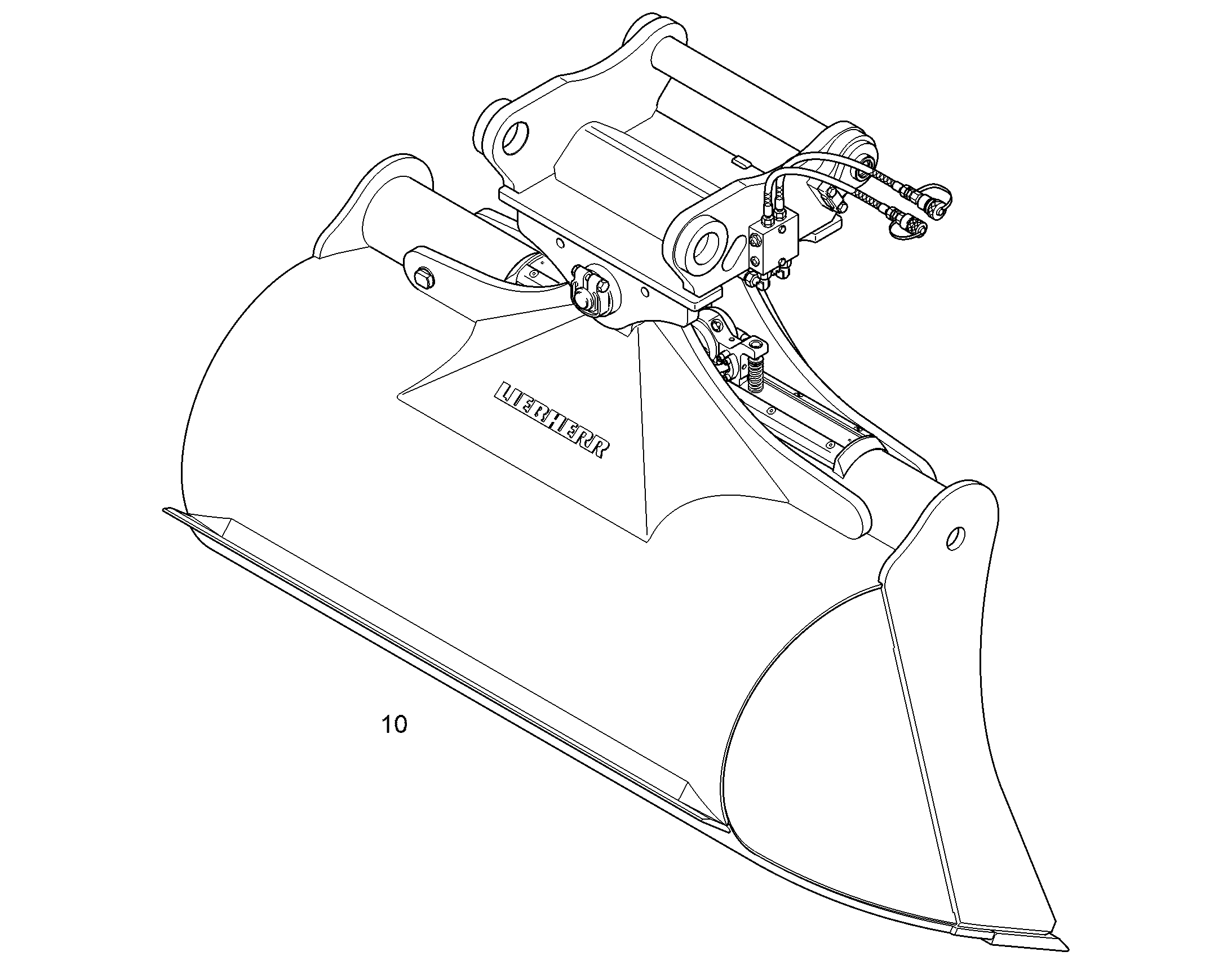KОВШ ПОВОРОТНЫЙ 1600mm 1,35m³ 94048997 LIEBHERR