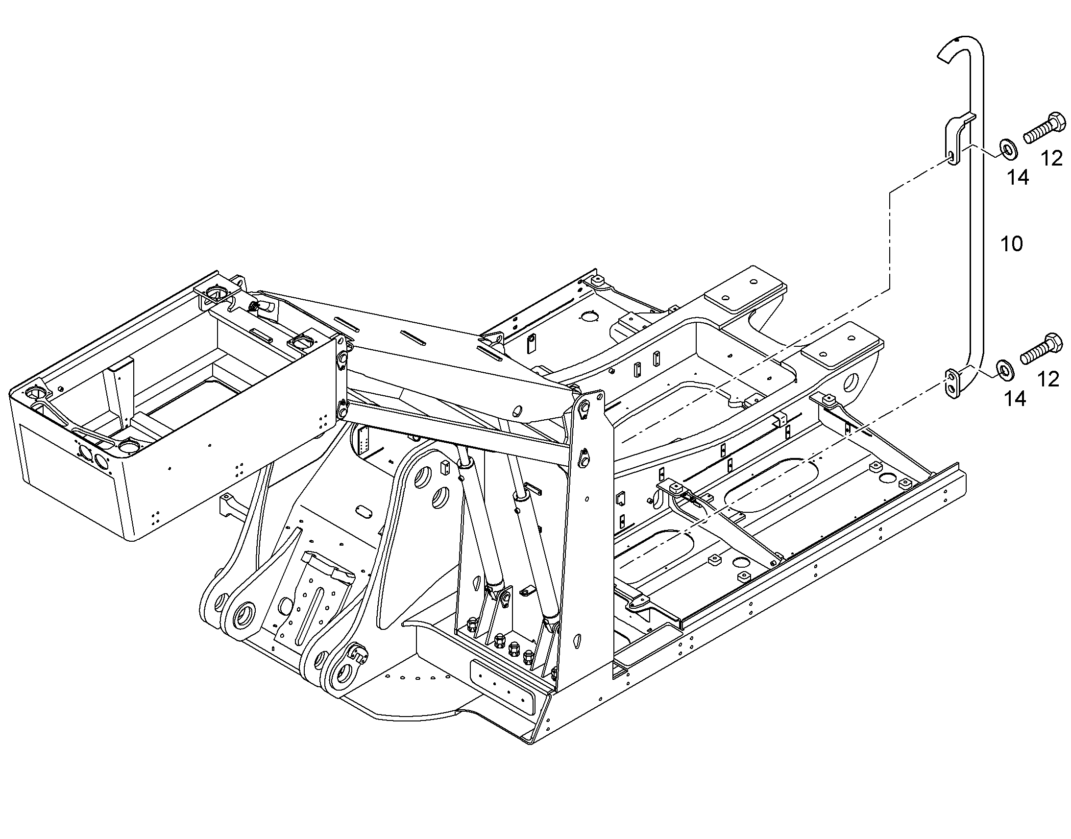 РУЧКА 1105,2mm 94011410 LIEBHERR