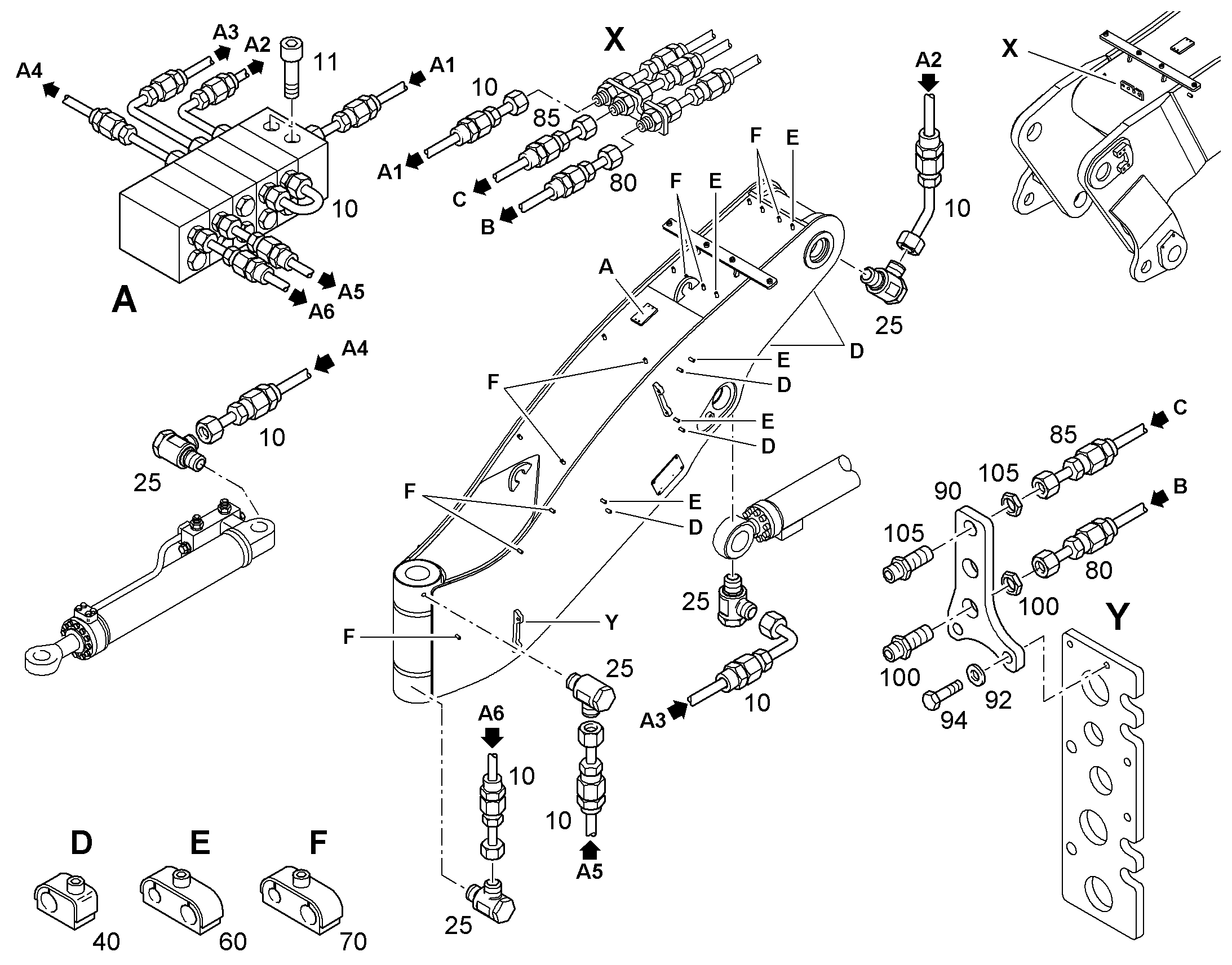ШЛАНГ 6,3X2515 10023559 LIEBHERR
