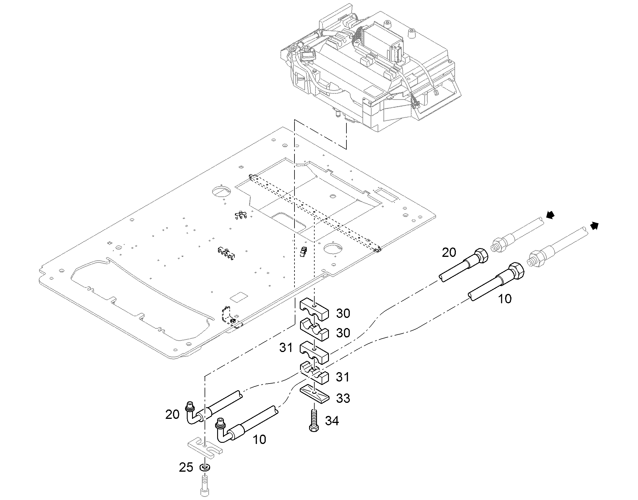 КЛЕММА ПОЛОВИННАЯ DIN 3015-3 Z 3 G 17,2 17,2 PP 11214058 LIEBHERR