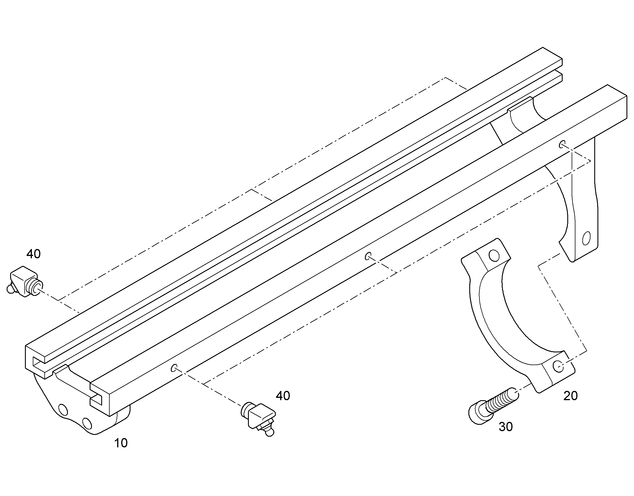 ШИНА СКОЛЬЗЯЩАЯ d=117 94066490 LIEBHERR