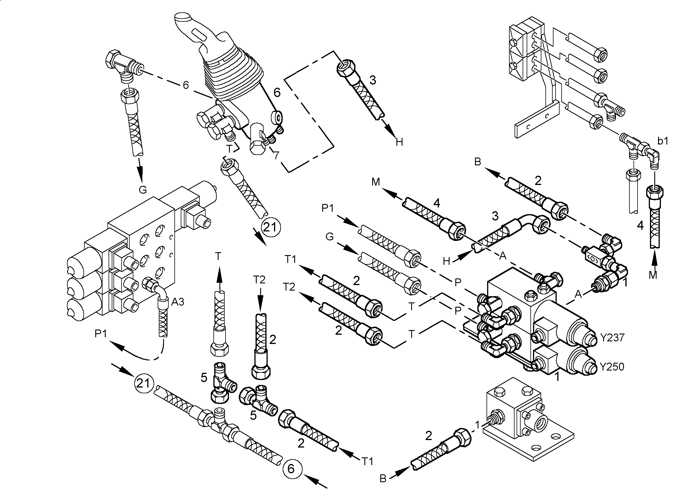 ШЛАНГ УПРАВЛЕНИЯ 8X5900 7016608 LIEBHERR