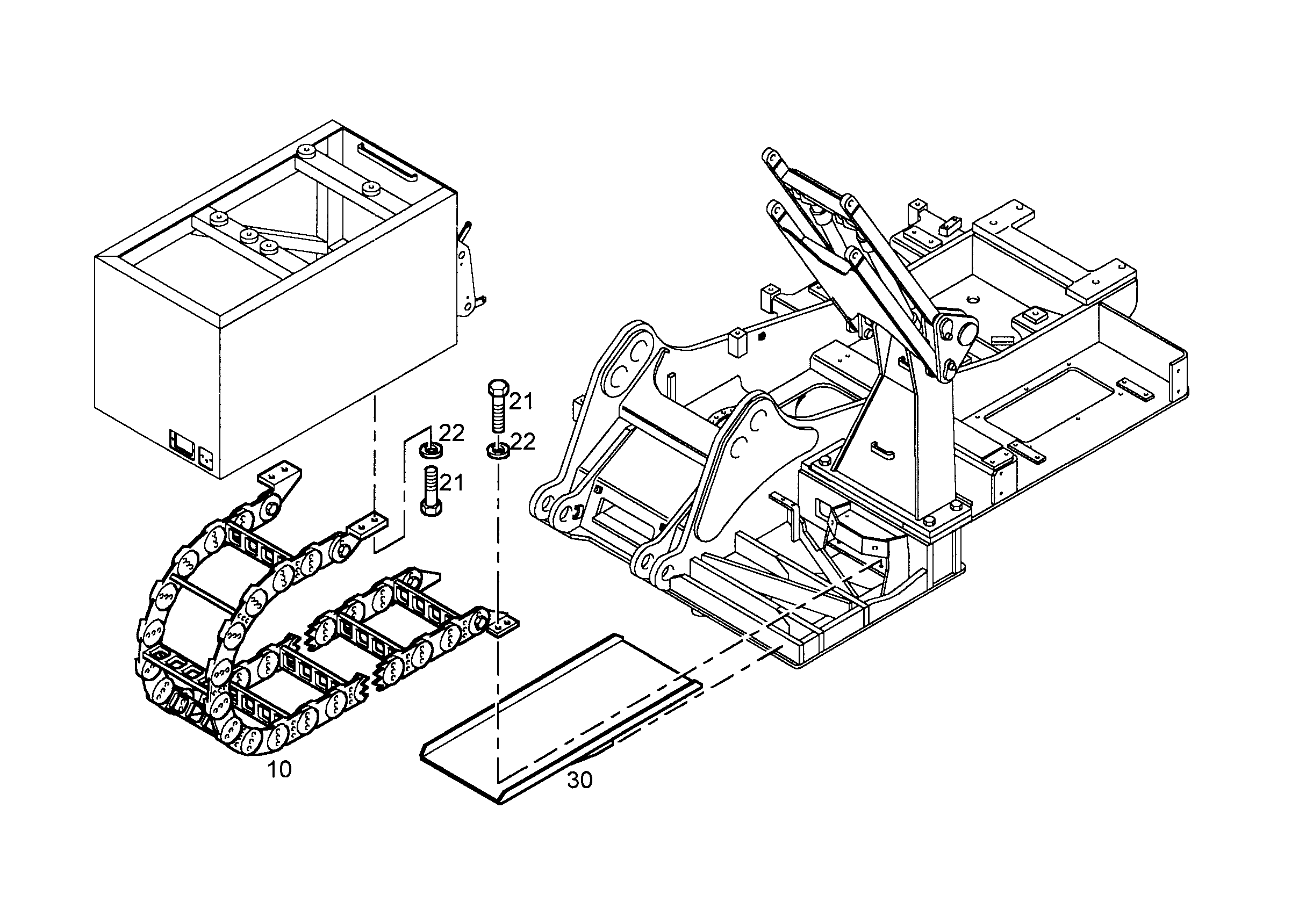 ЦЕПЬ ЭНЕРГОНОСИТЕЛЕЙ 5008764 LIEBHERR