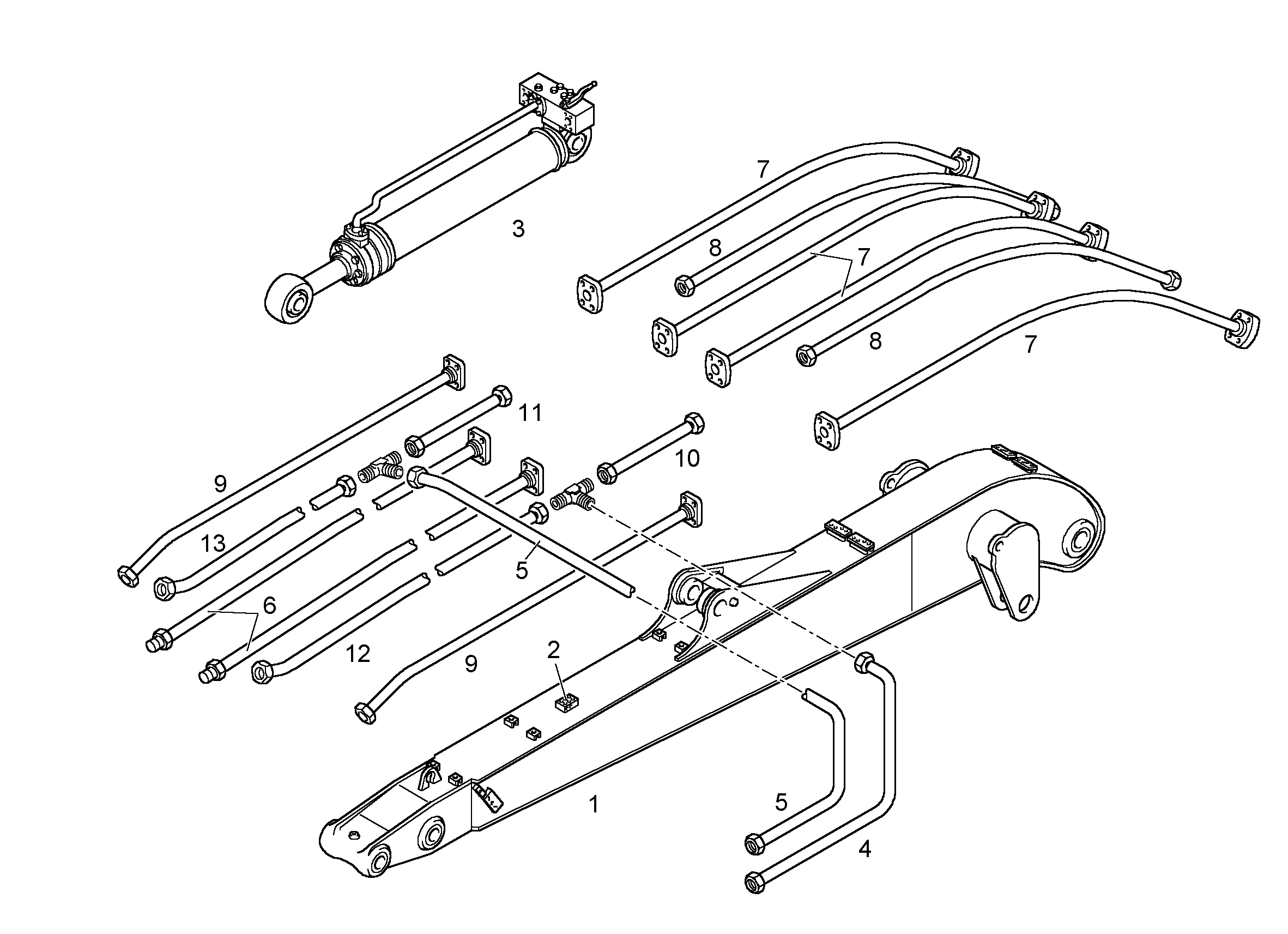 ГИДР.ЦИЛИНДР С РАСПРЕДЕЛИТЕЛЕМ 9208552 LIEBHERR
