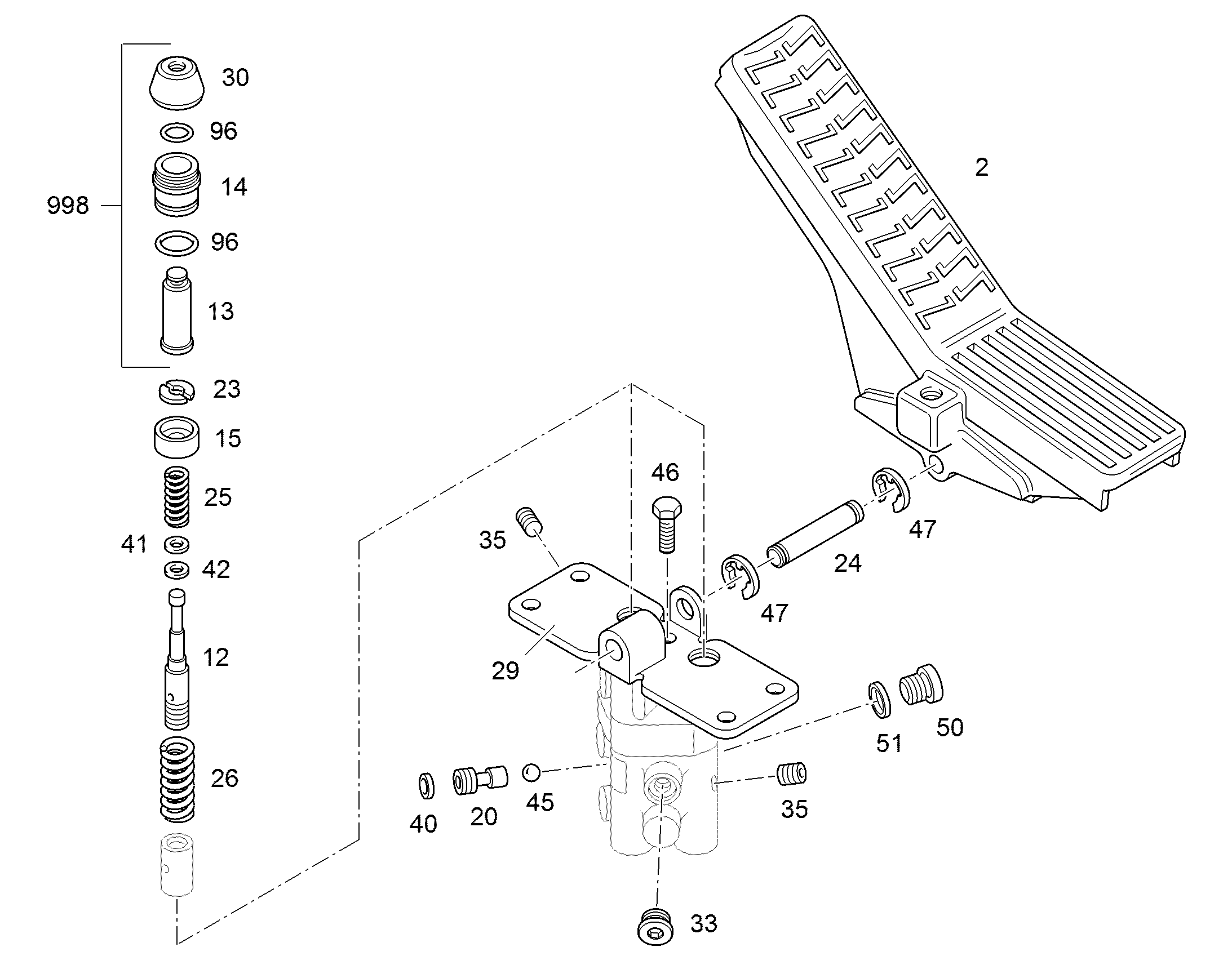 ПЕДАЛЬ В СБОРЕ ЛЕВАЯ 9079391 LIEBHERR