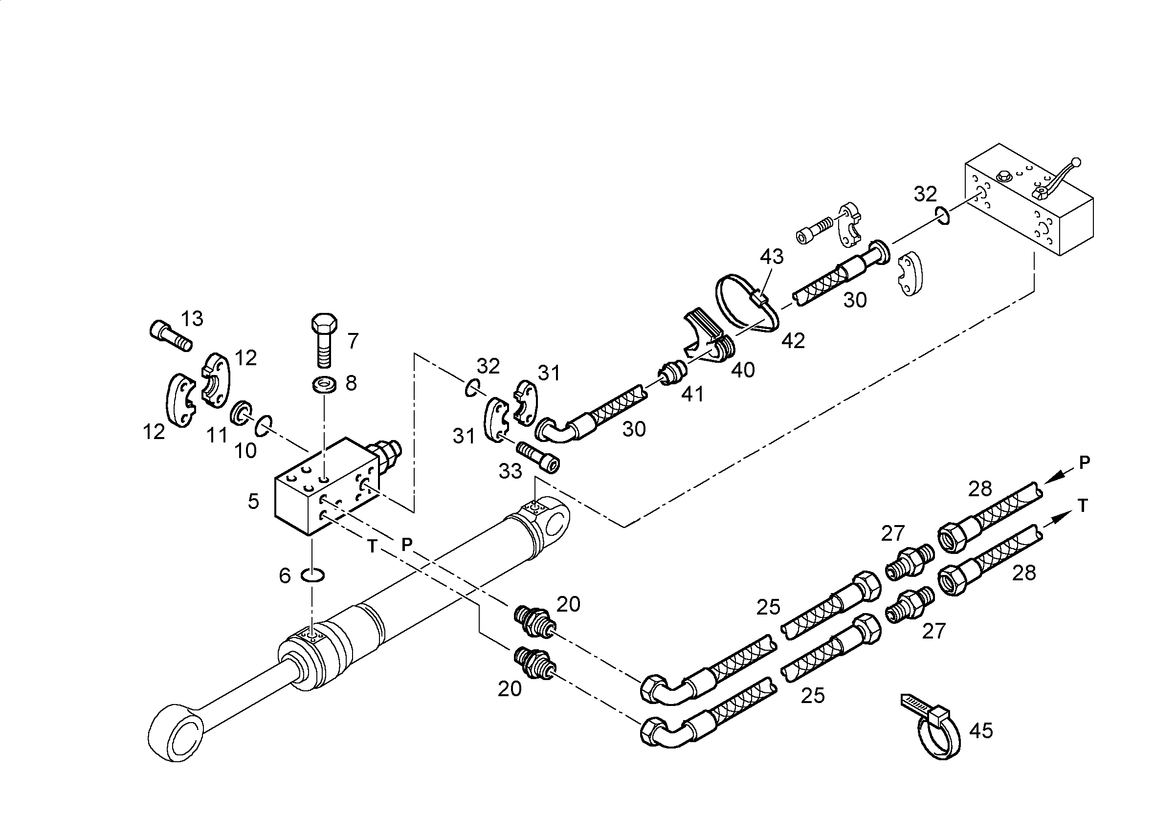ШЛАНГ 20X1100 5610337 LIEBHERR