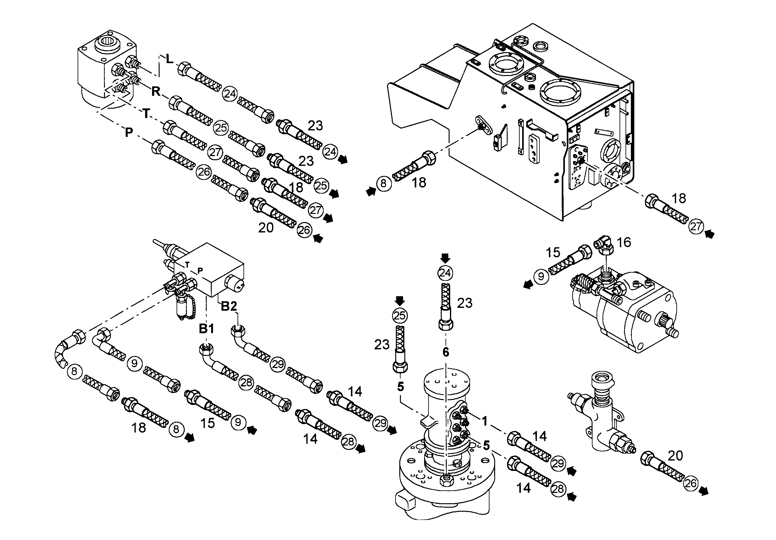 ШЛАНГ 8X3200 10298904 LIEBHERR