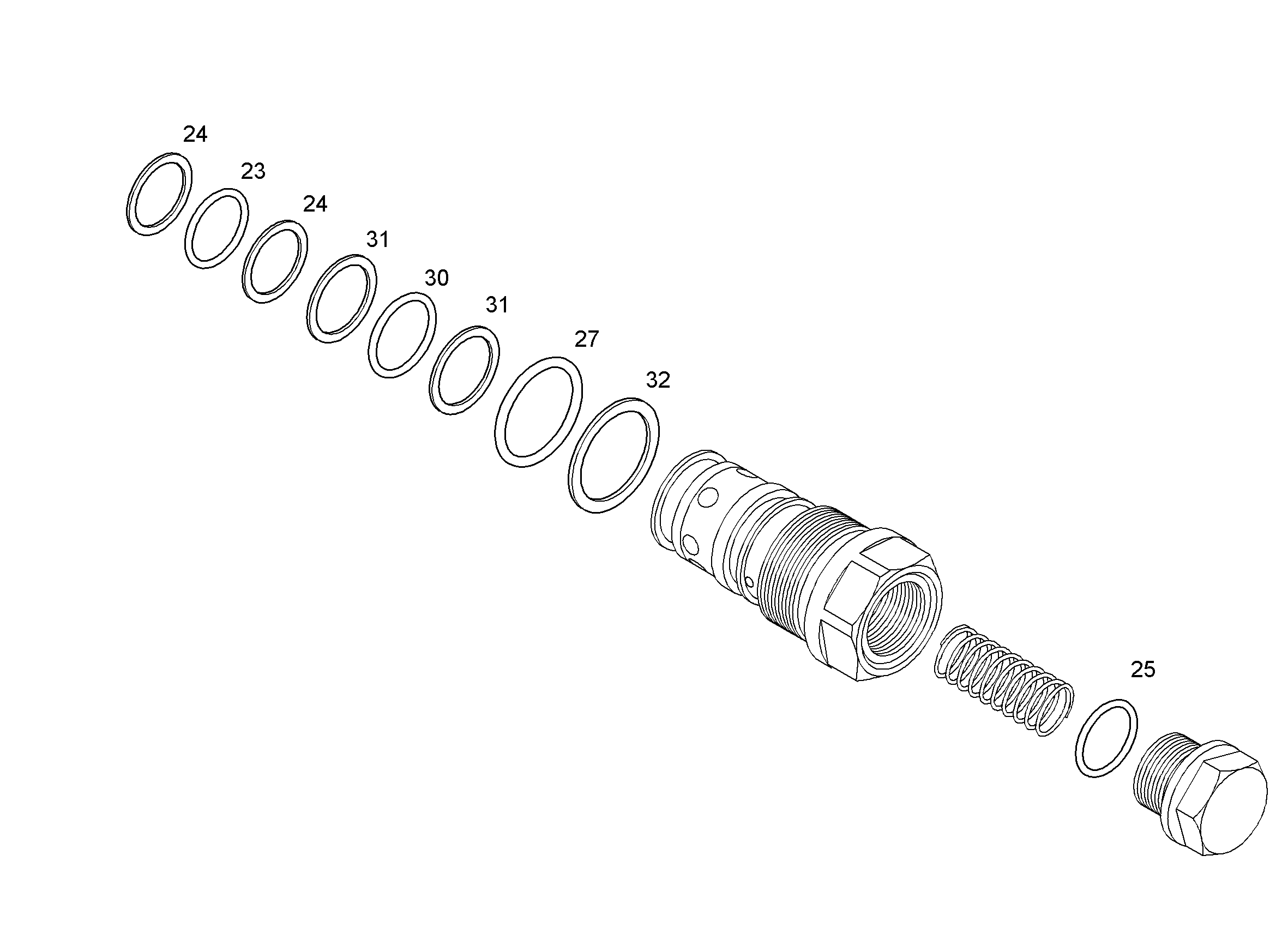 ЗАЩИТНОЕ КОЛЬЦО 31,6/37,2X1 7024955 LIEBHERR