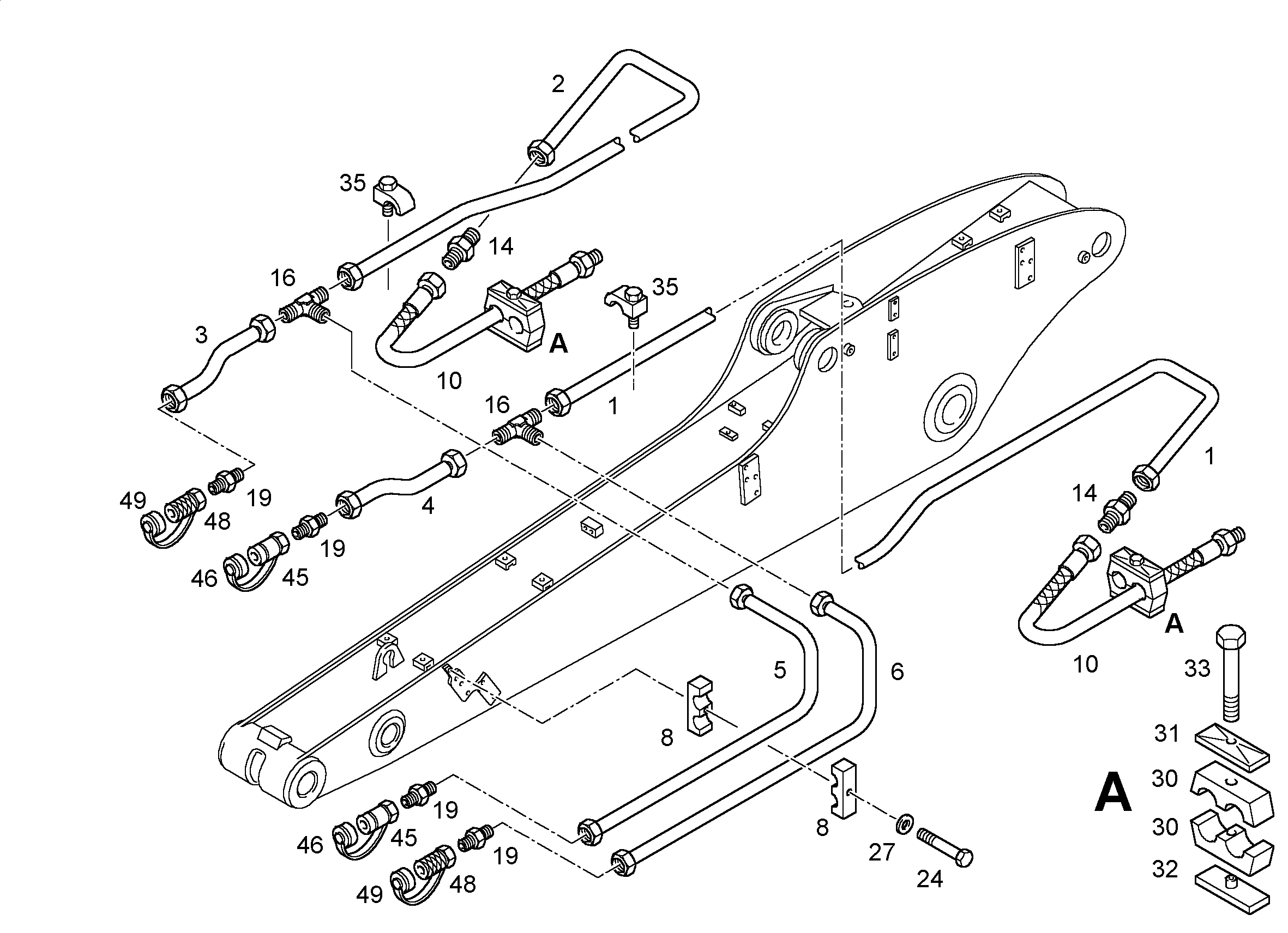 ШЛАНГ 12X1420 7005132 LIEBHERR