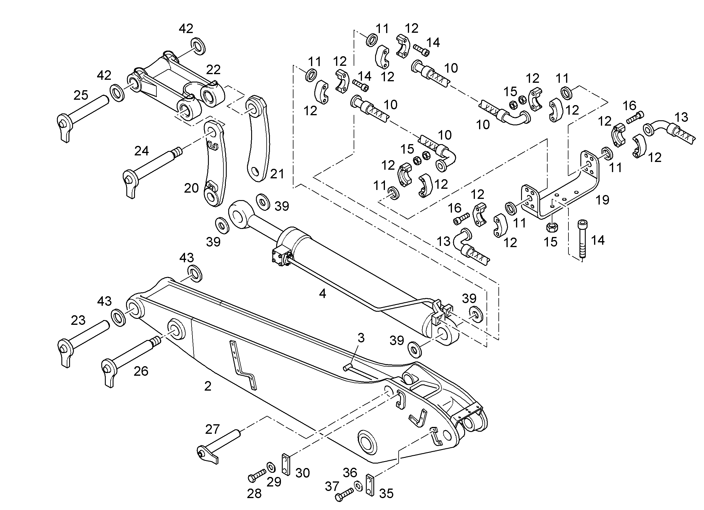 СЕРЬГА СОЕДИНИТЕЛЬНАЯ 9891822 LIEBHERR