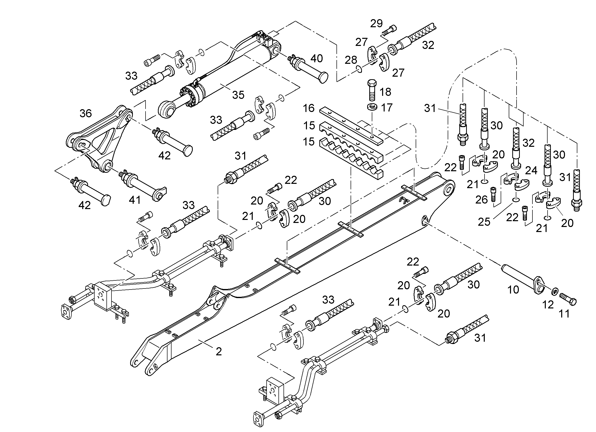 ГИДР.ЦИЛИНДР С РАСПРЕДЕЛИТЕЛЕМ 9921077 LIEBHERR