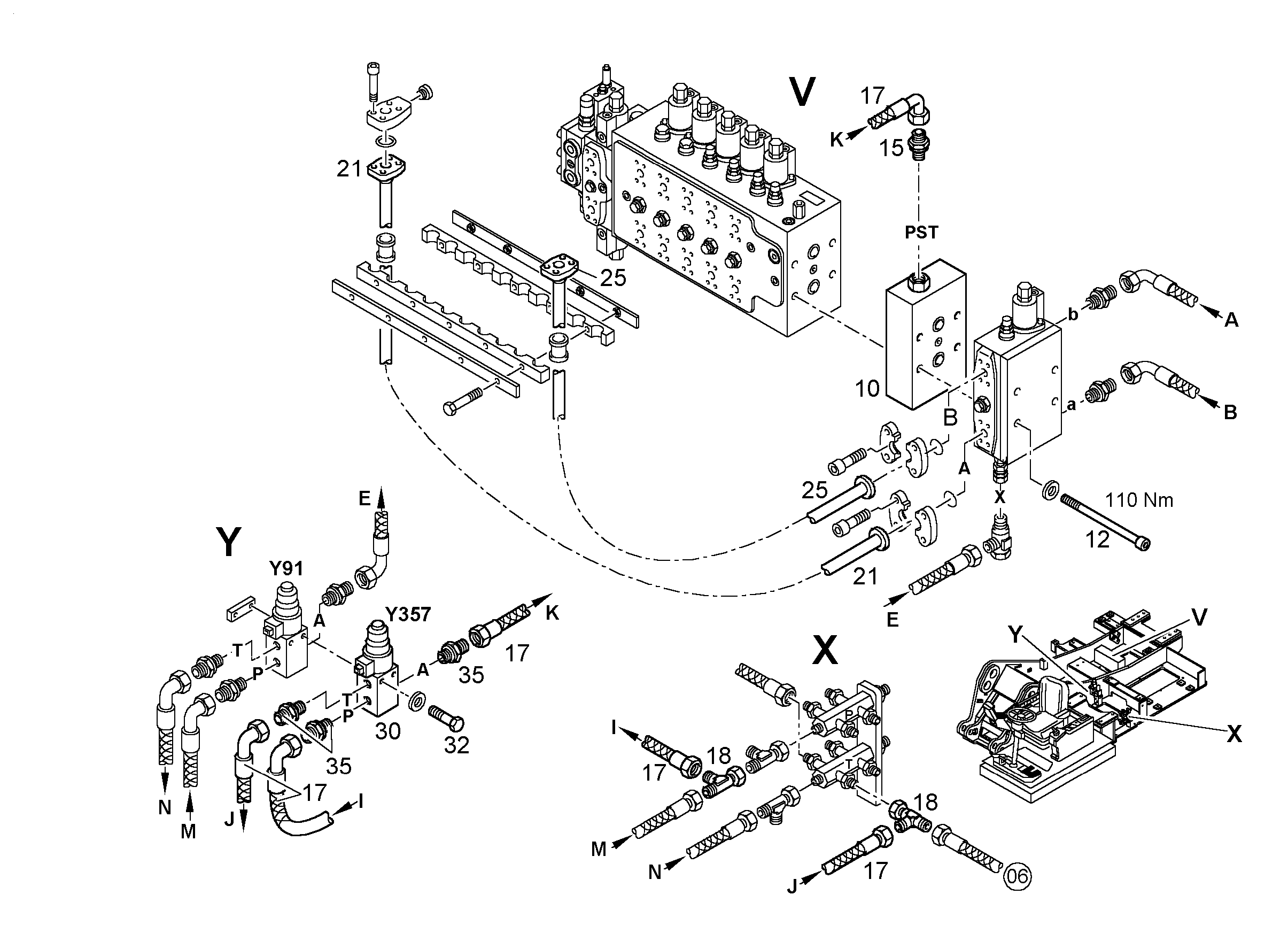 ПРОМЕЖУТОЧНАЯ ПЛАНКА 5009791 LIEBHERR