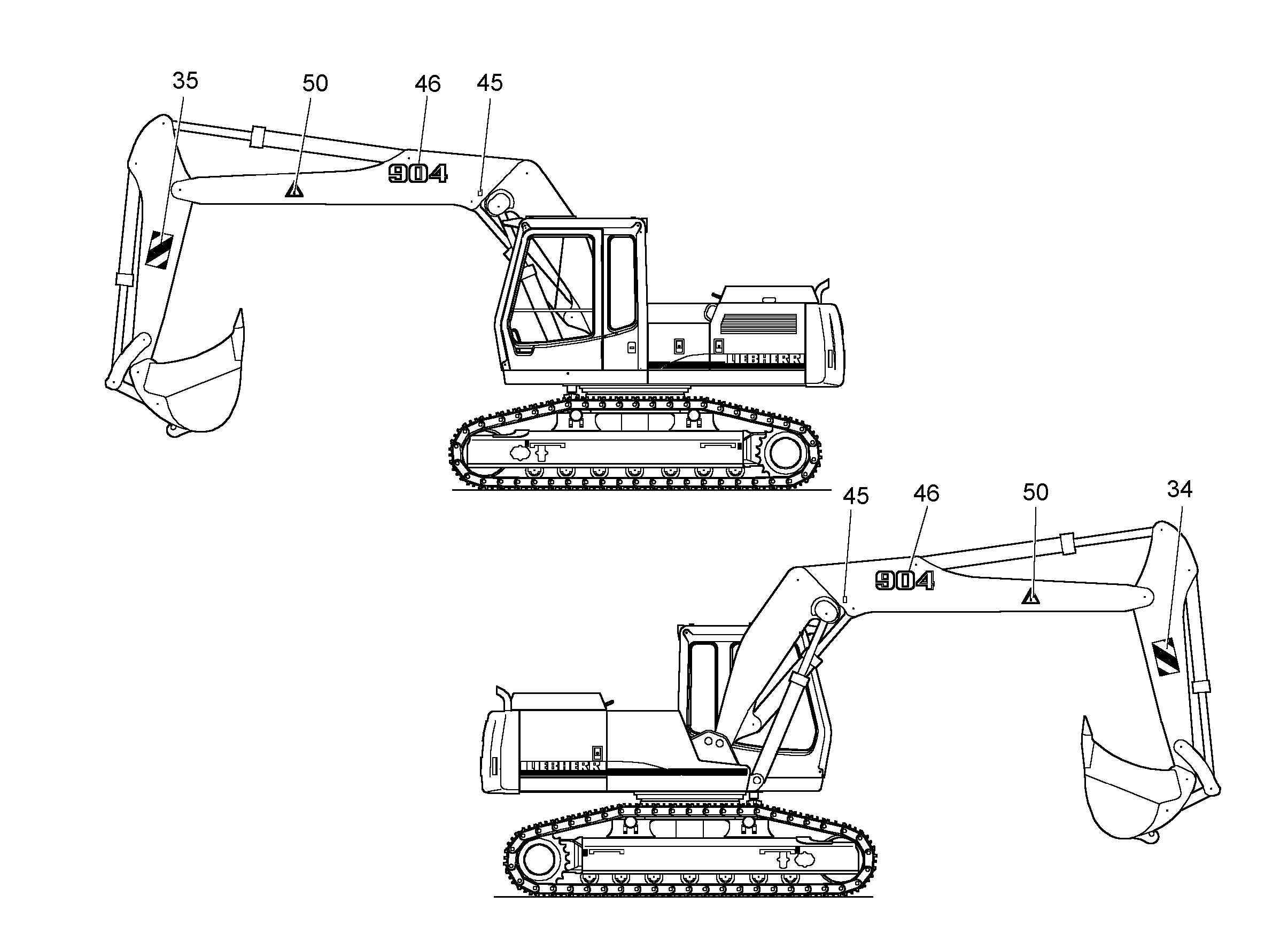 ТАБЛИЧКА 904 LITRONIC 681mmX357mm 9910852 LIEBHERR