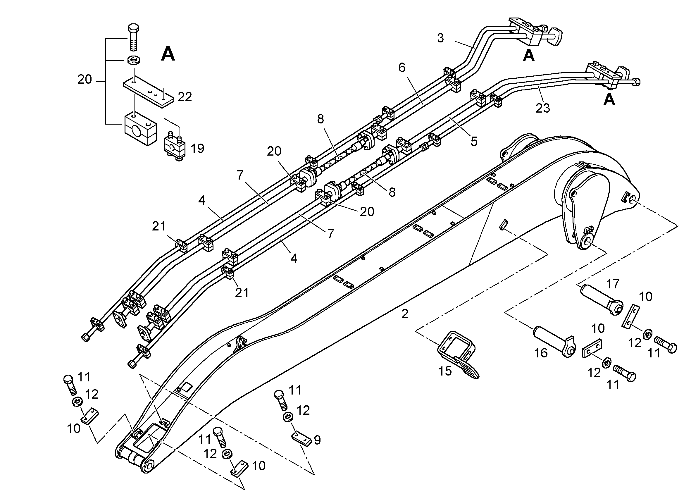 БОЛТ 100X268X223 9358553 LIEBHERR