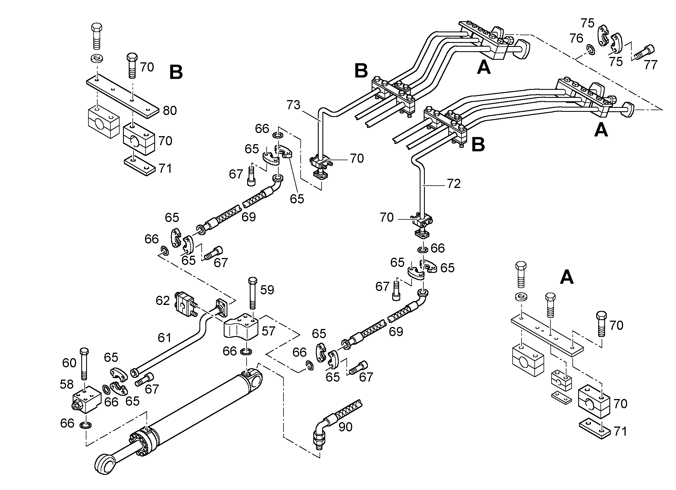 ШЛАНГ 25X1250 5608601 LIEBHERR