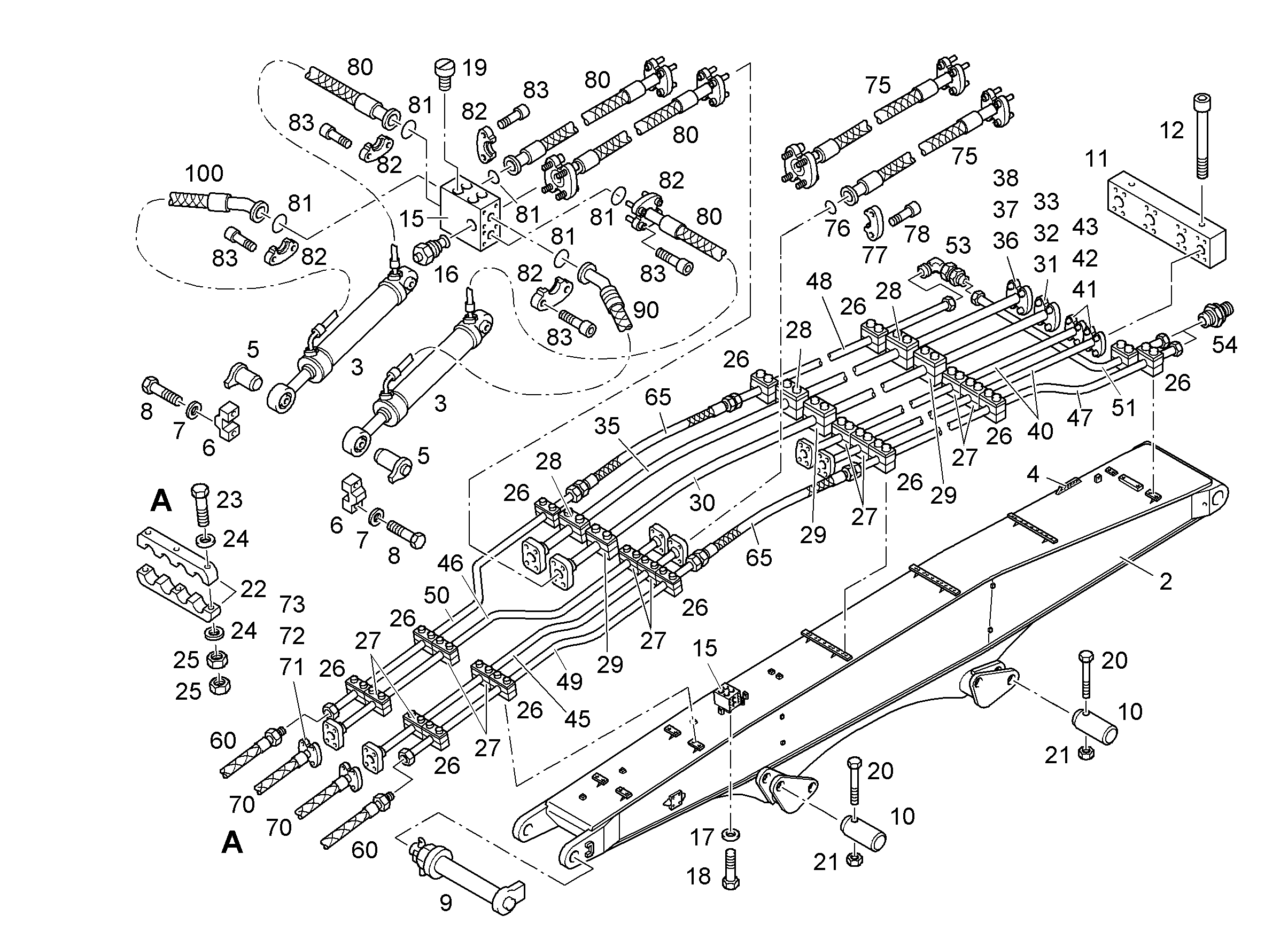СМАЗОЧНЫЕ ЛИНИИ УСТАНОВКА 9807928 LIEBHERR