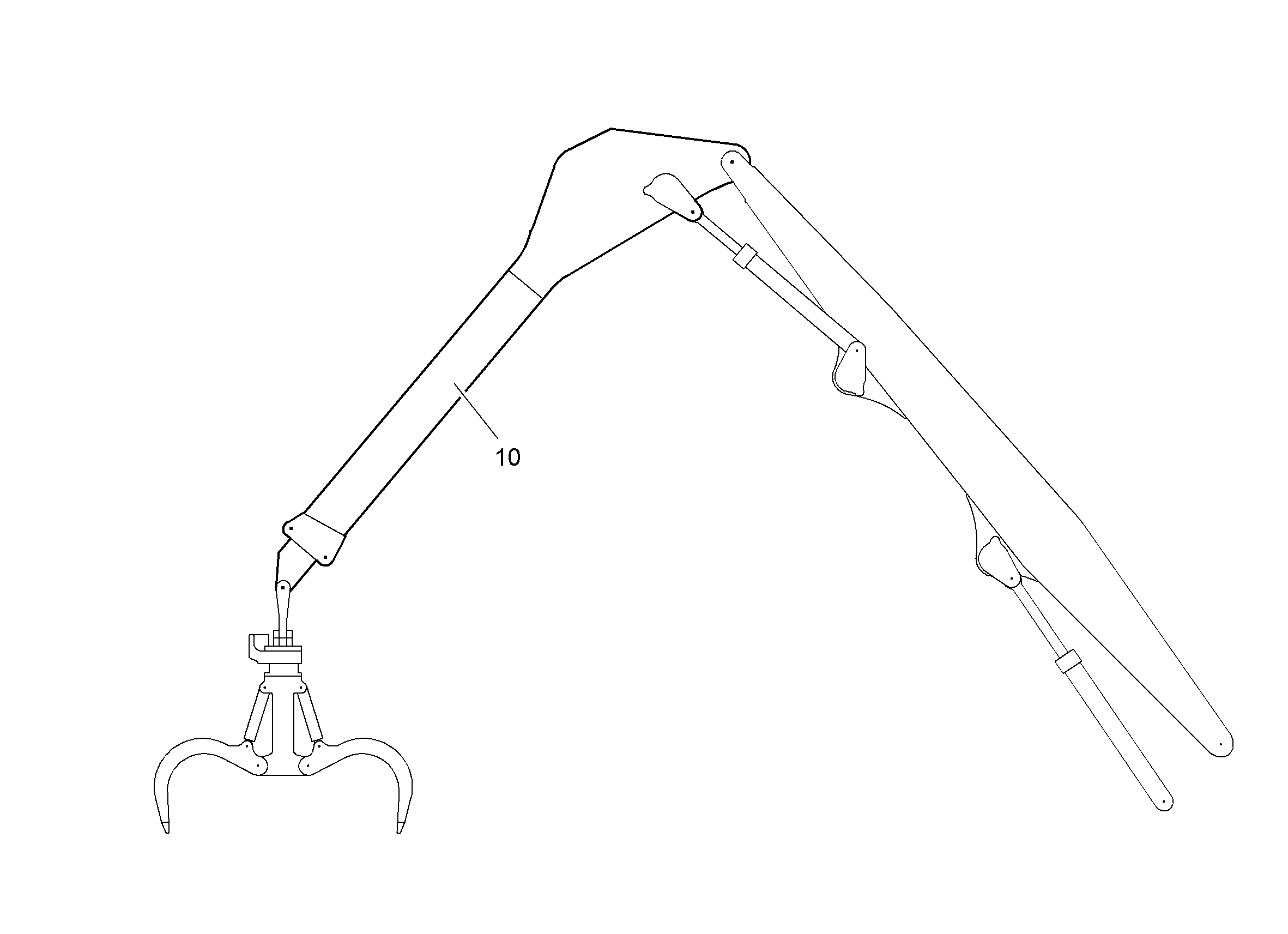 РУКОЯТЬ ГРЕЙФЕРА ВЫДВИЖНАЯ 5,00M-7,30M 9282502 LIEBHERR
