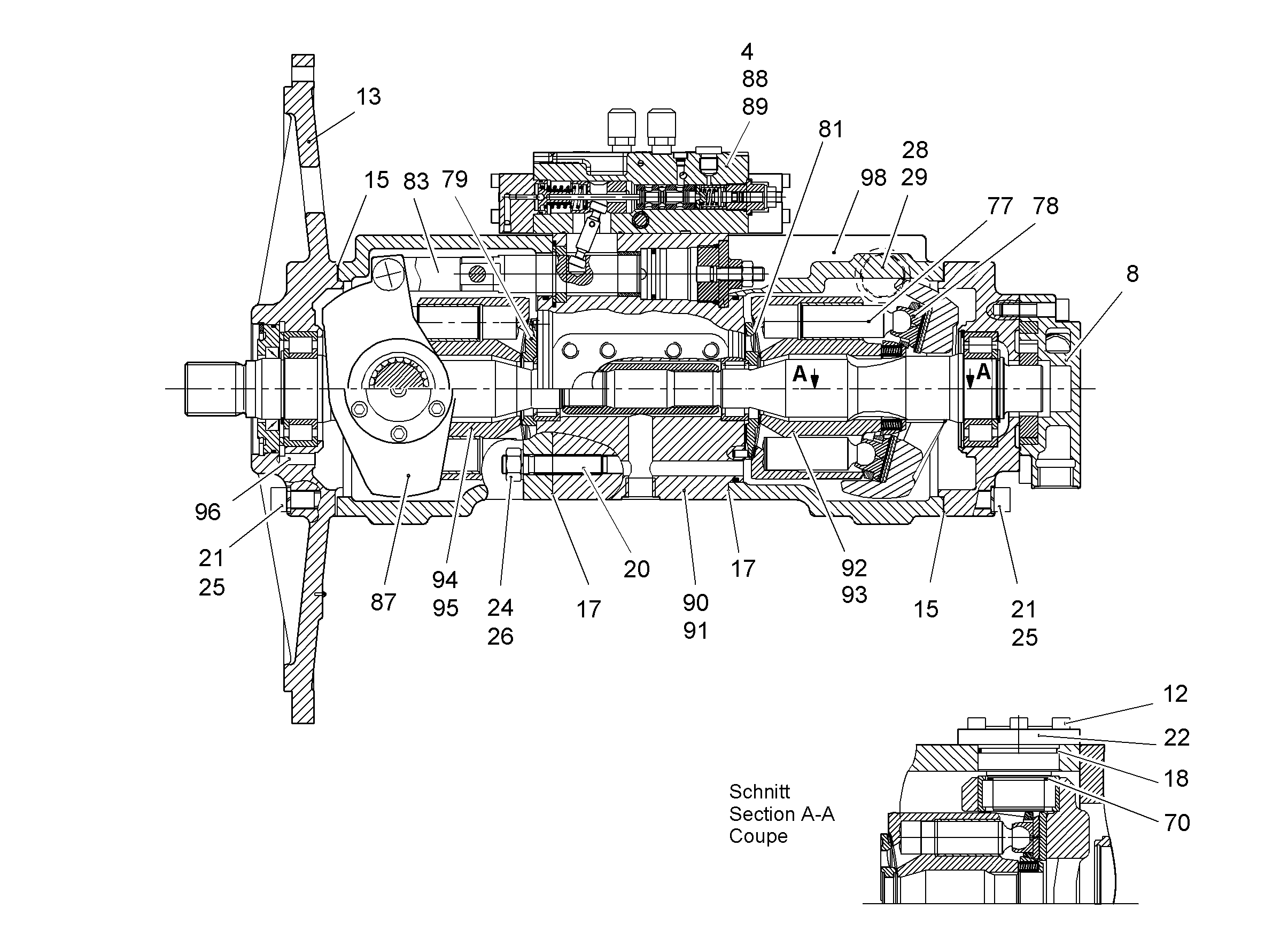 РЕМКОМПЛЕКТ ПРИВОДНОГО УЗЛА NG 107 9073205 LIEBHERR