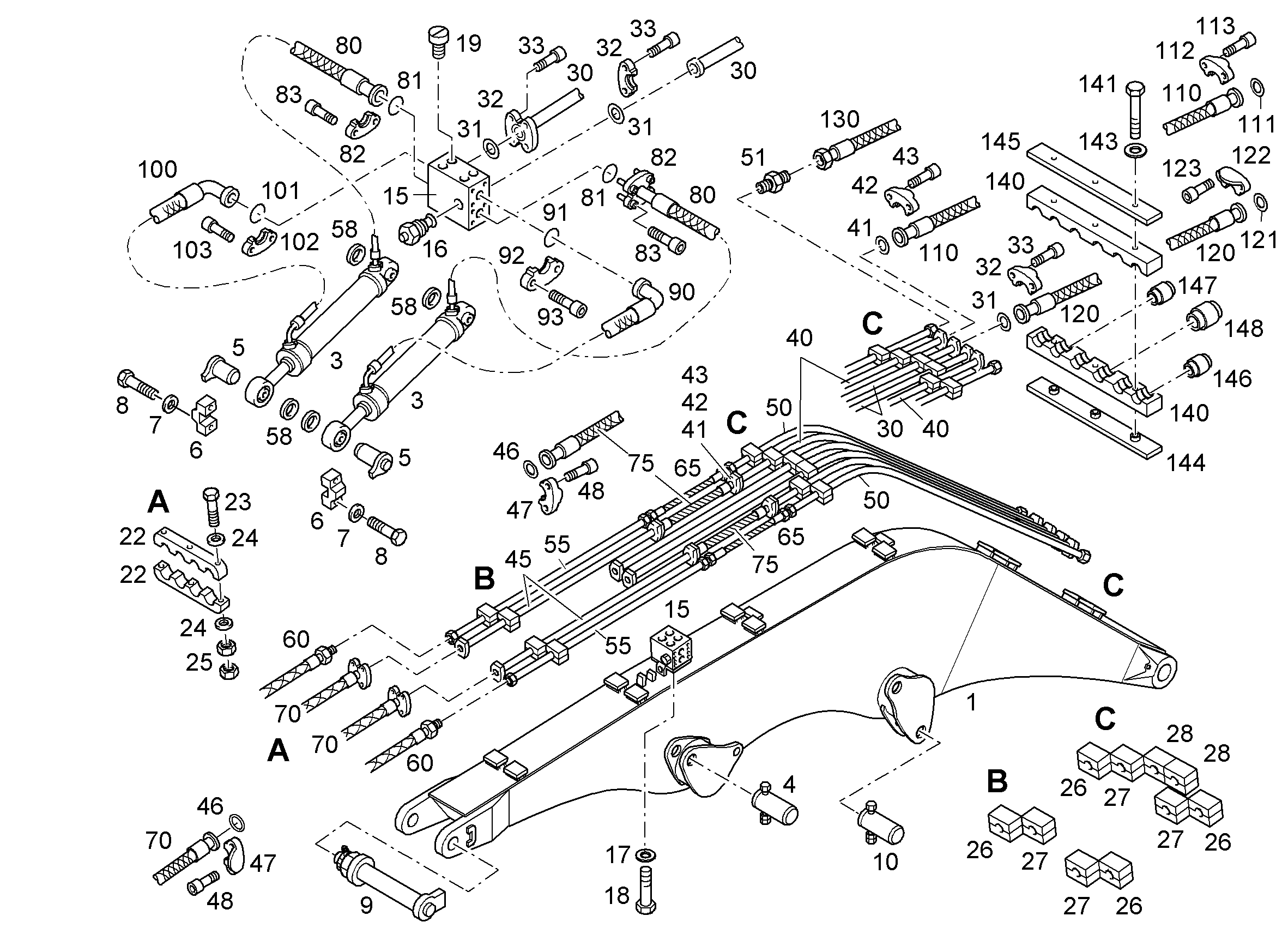 ПОЛУФЛАНЕЦ SAE 1' CODE 62 5003463 LIEBHERR