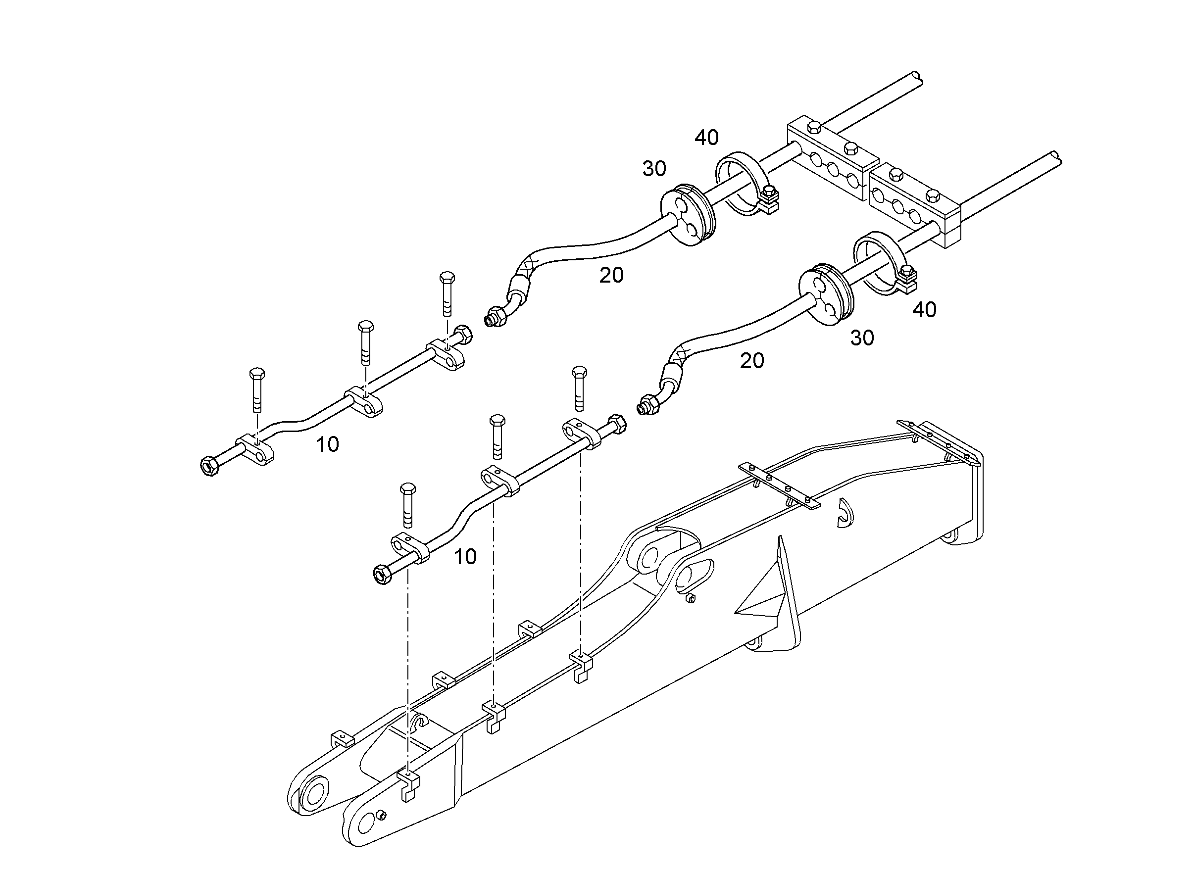 СКОБА ДЛЯ КРЕПЛЕНИЯ ШЛАНГА S1 88 86-91X25 ST 7030153 LIEBHERR