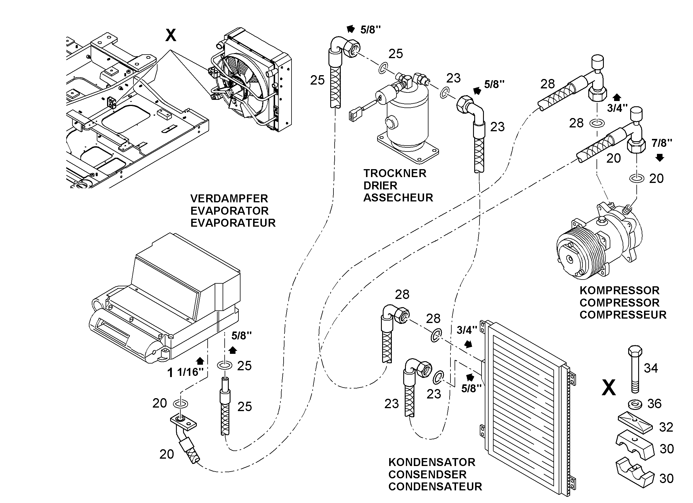 ШЛАНГ КОНДИЦИОНЕРА 10X2700 10012430 LIEBHERR