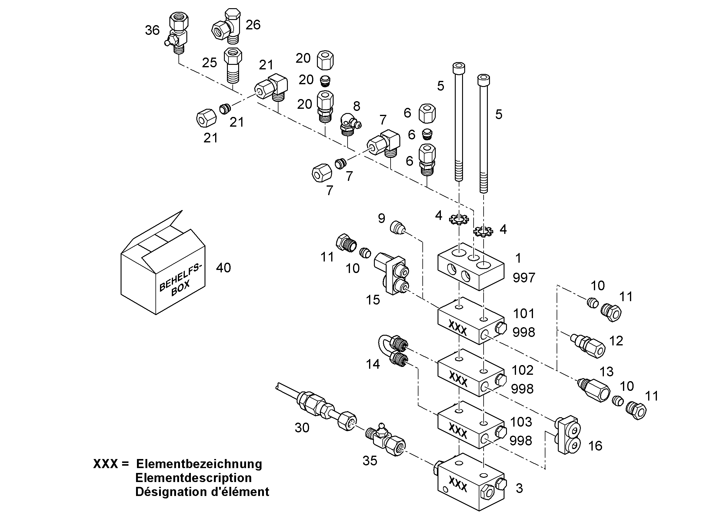 ОТДЕЛЕНИЕ Д.ШЛАНГА ВСПОМ. 10114979 LIEBHERR